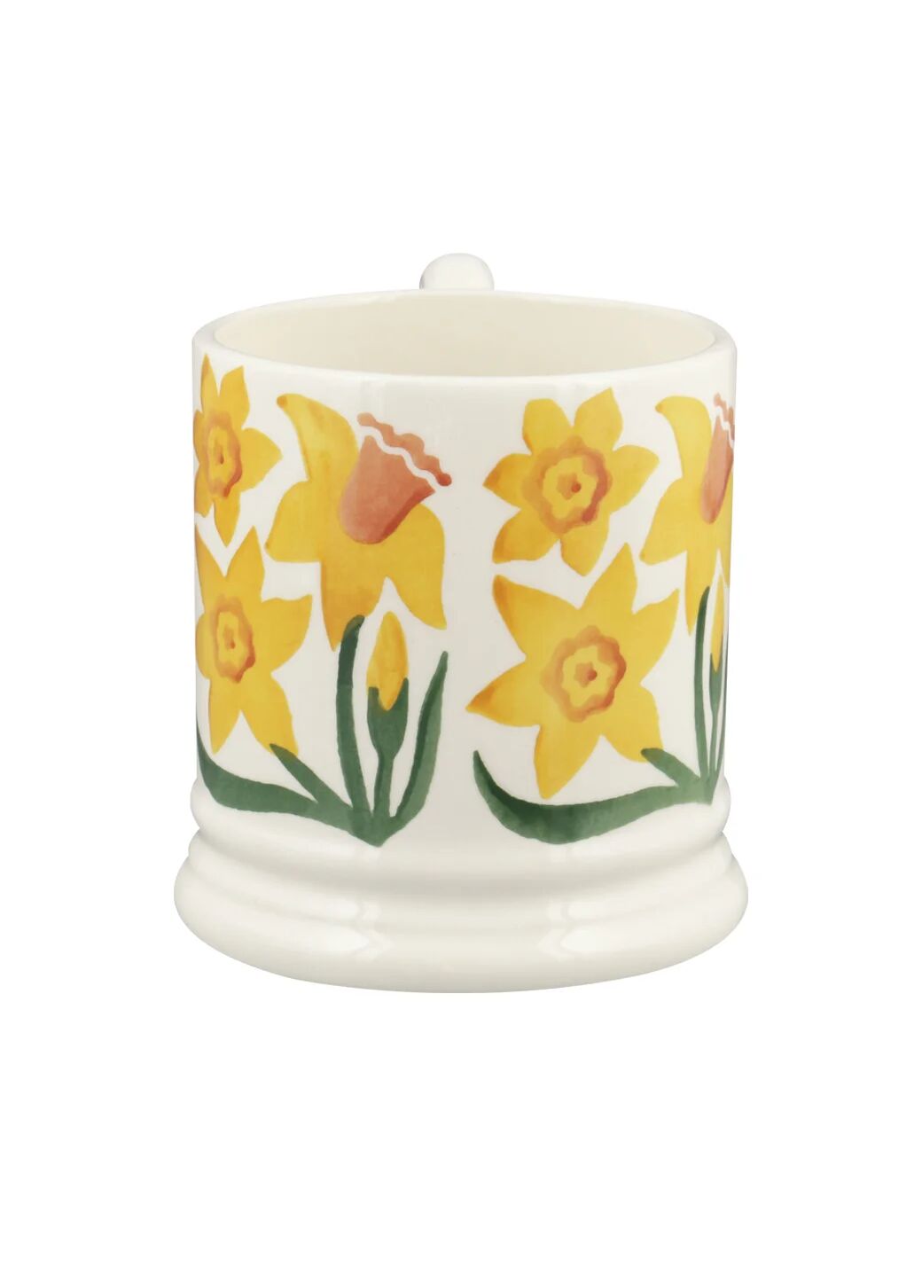 Emma Bridgewater Daffodil 1/2 Pint Mug - Unique Handmade & Handpainted English Earthenware Tea/Coffee Mug