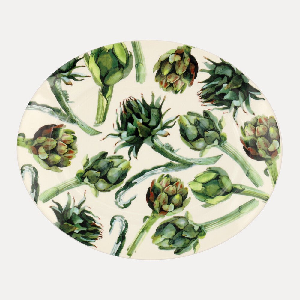 Emma Bridgewater |  Emma Bridgewater  Seconds Artichoke Medium Oval Platter