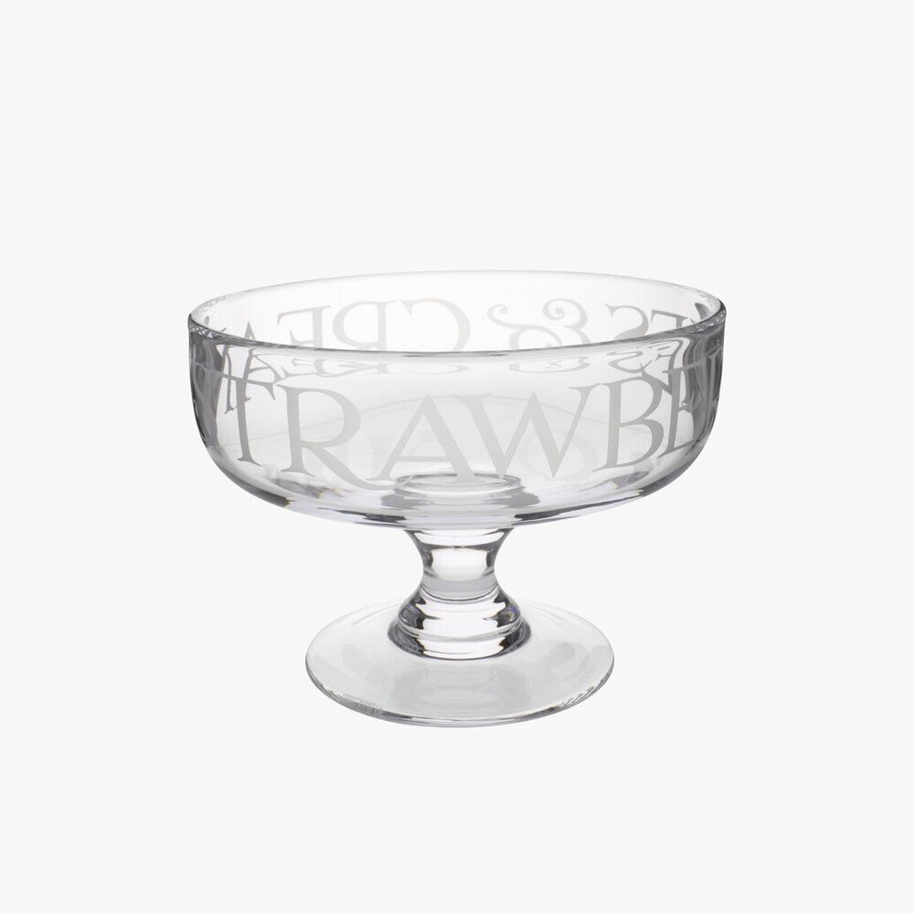 Emma Bridgewater |  Black Toast Small Glass Trifle Bowl - Unique Hand-Etched Piece