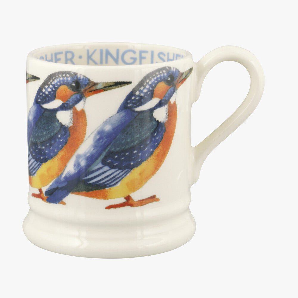 Seconds Kingfisher 1/2 Pint Mug - Unique Handmade & Handpainted English Earthenware Tea/Coffee Mug  