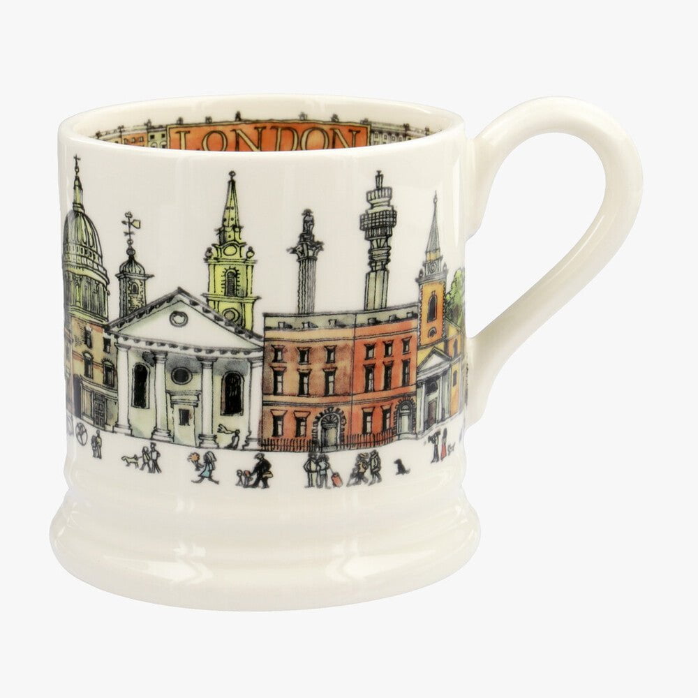 Emma Bridgewater  Seconds London 1/2 Pint Mug - Unique Handmade & Handpainted English Earthenware Te