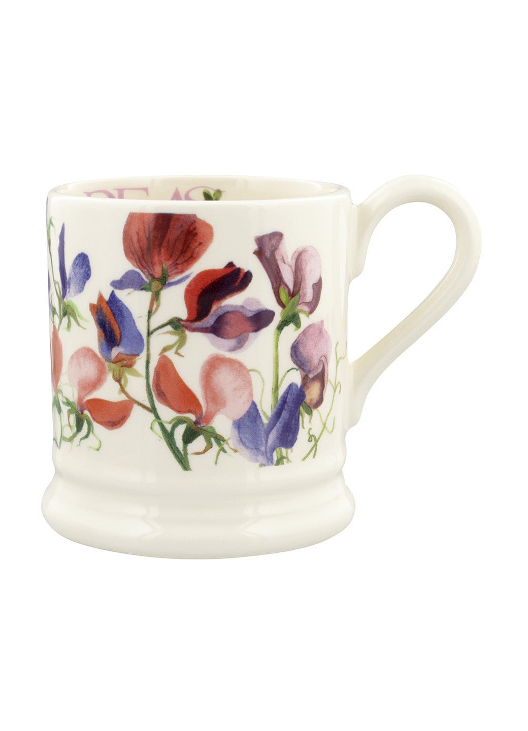 Emma Bridgewater Seconds Sweet Pea Multi 1/2 Pint Mug - Unique Handmade & Handpainted English Earthenware Tea/Coffee Mug