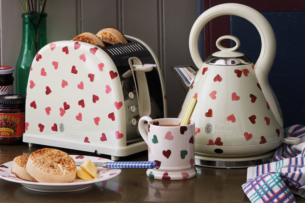 Russell Hobbs X Emma Bridgewater 4Slice Toaster Pink Hearts