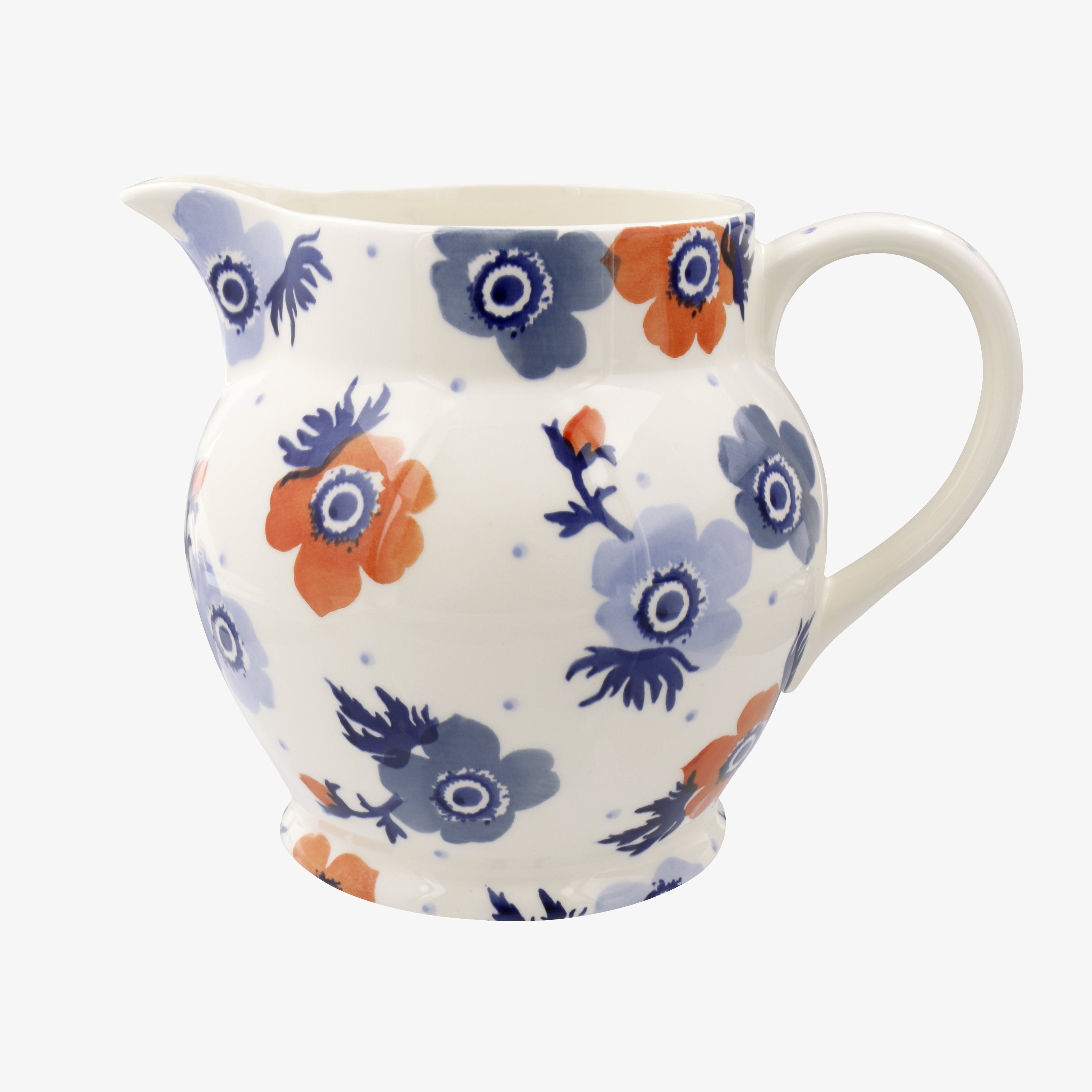 Red & Blue Anemone 3 Pint Jug