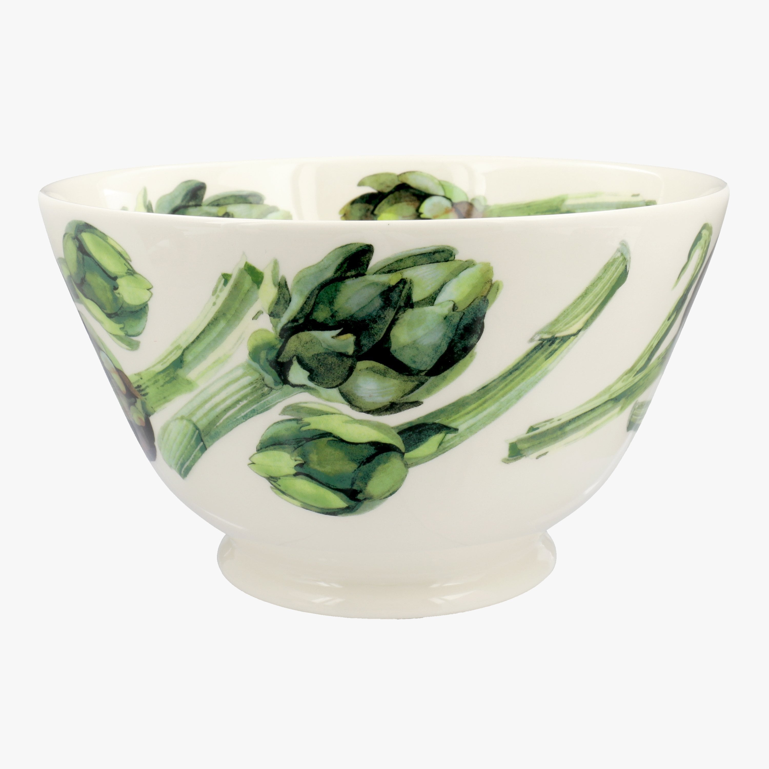 Seconds Vegetable Garden Artichokes Large Old Bowl