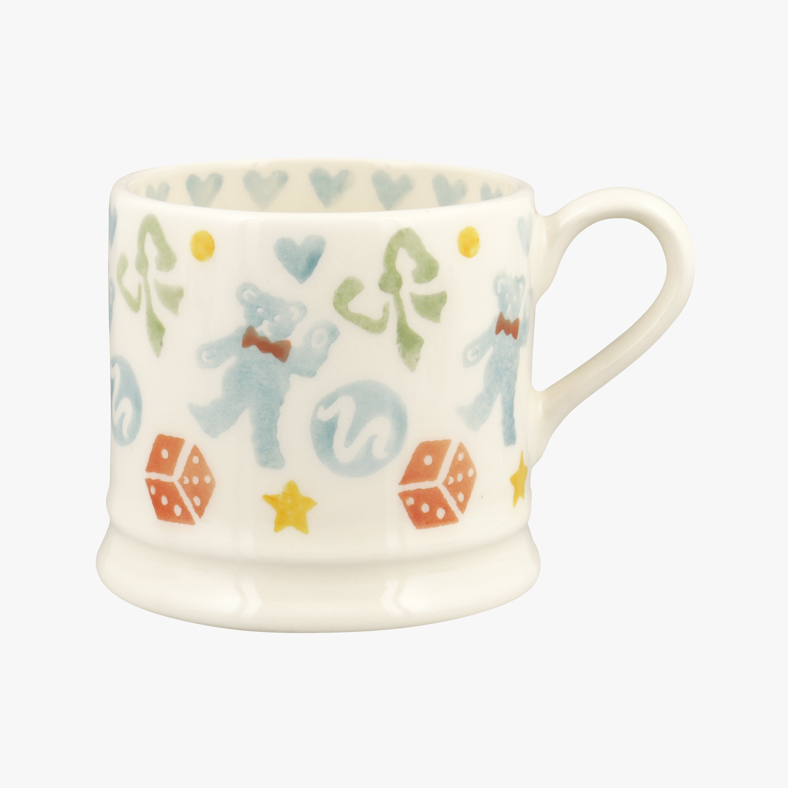 Seconds Toy Box Small Mug - Unique Handmade & Handpainted English Earthenware Tea/Coffee Mug  | Emma