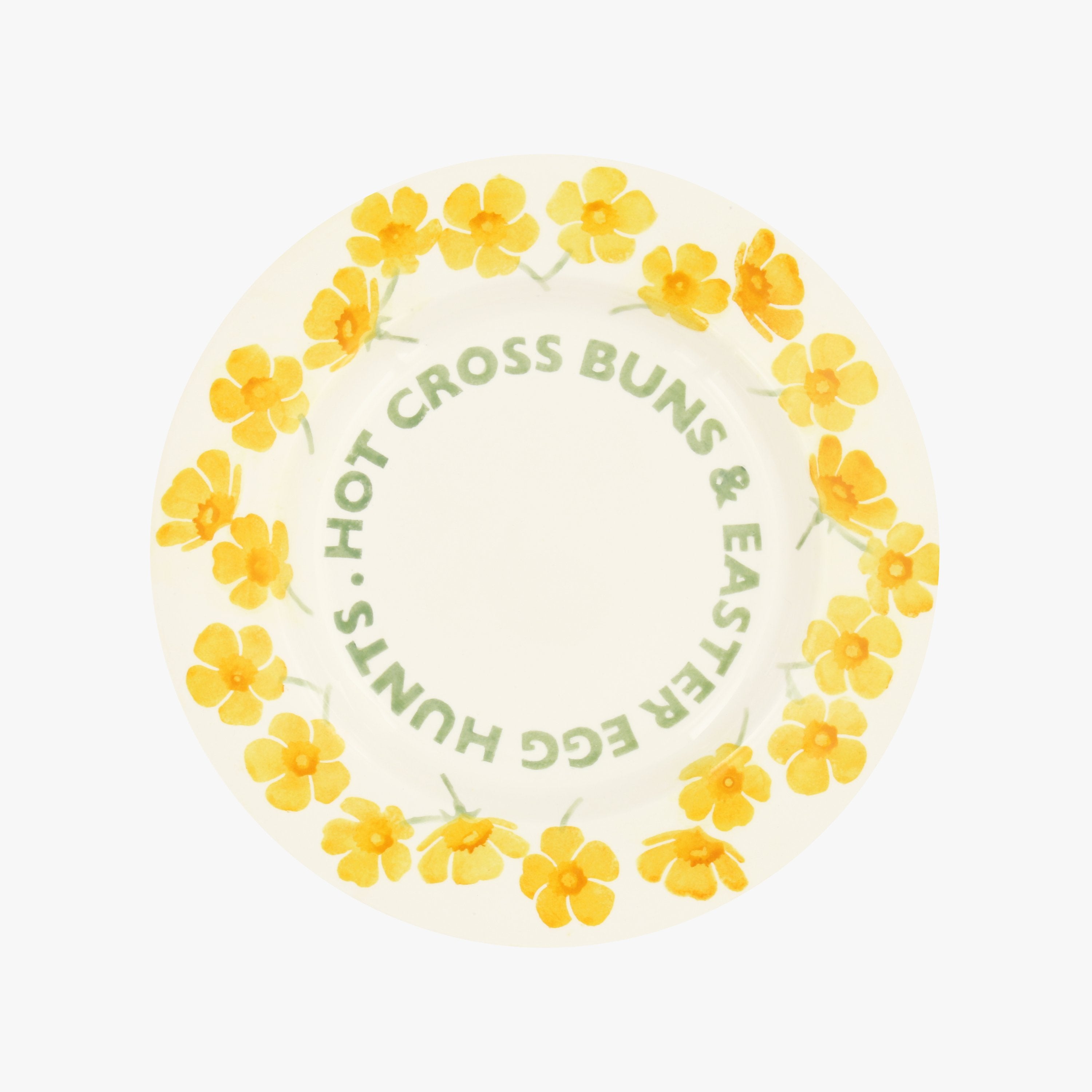 Seconds Buttercup Hot Cross Buns 8 1/2 Inch Plate