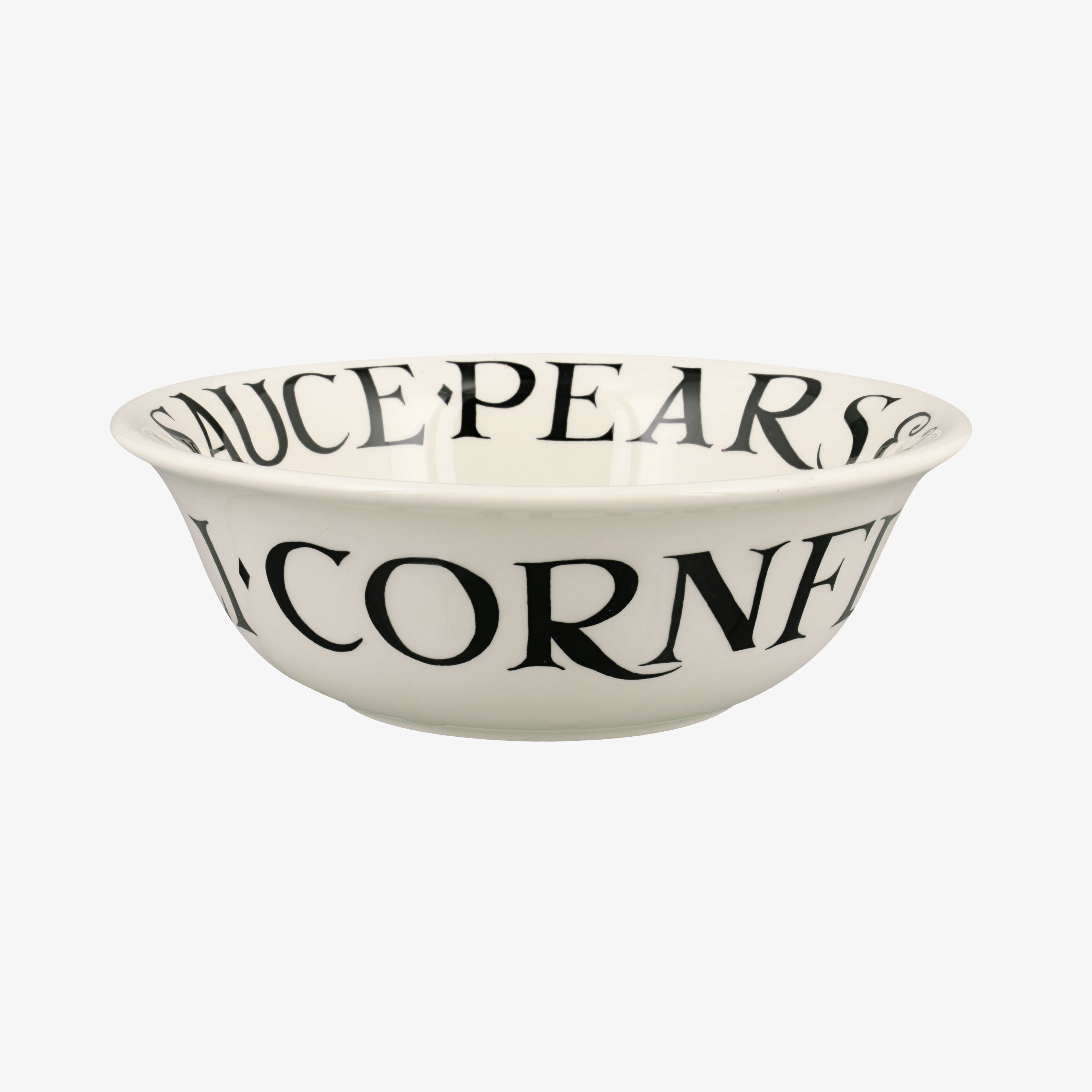 Emma Bridgewater |  Black Toast Cereal Bowl - Unique Handmade & Handpainted English Earthenware Deco