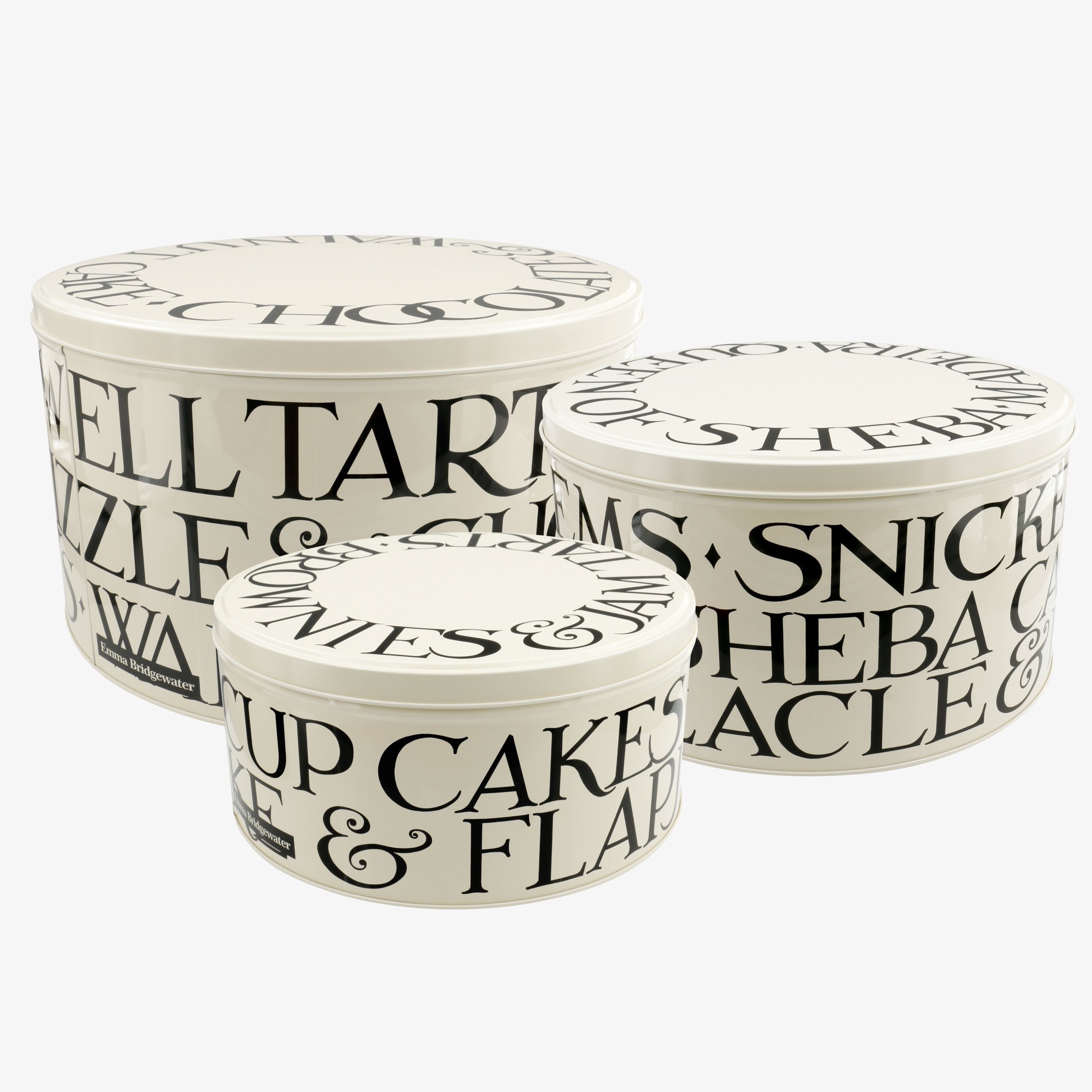 Emma Bridgewater  Black Toast Set of 3 Round Cake Tins