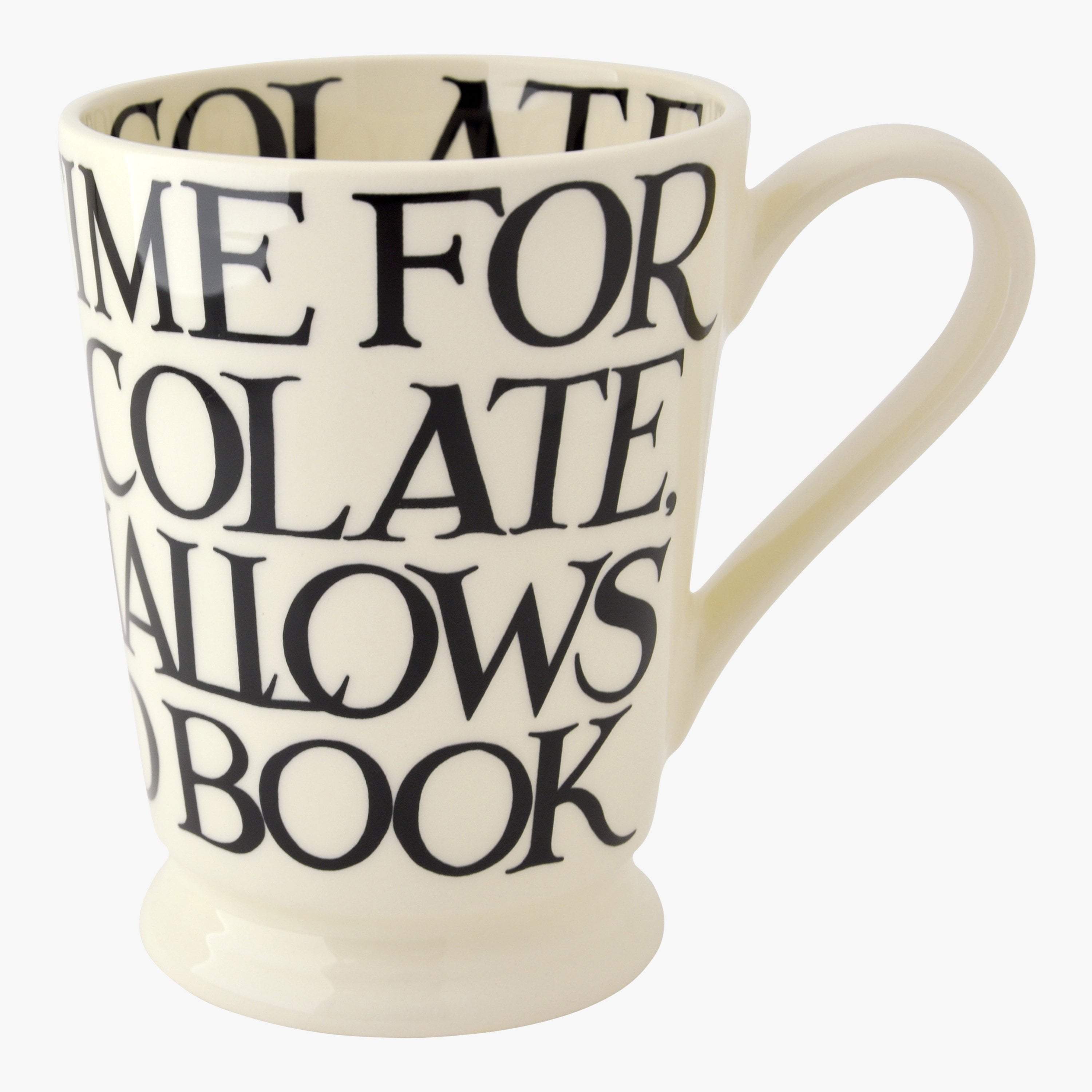 Emma Bridgewater  Black Toast All Over Cocoa Mug - Unique Handmade & Handpainted English Earthenware