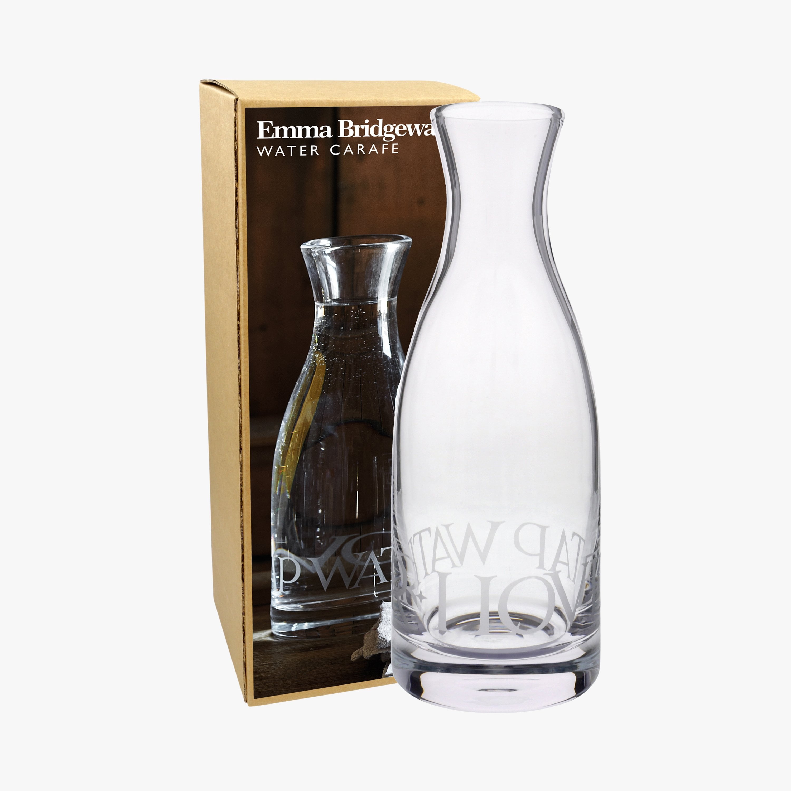 Image of Black Toast Glass Carafe Boxed