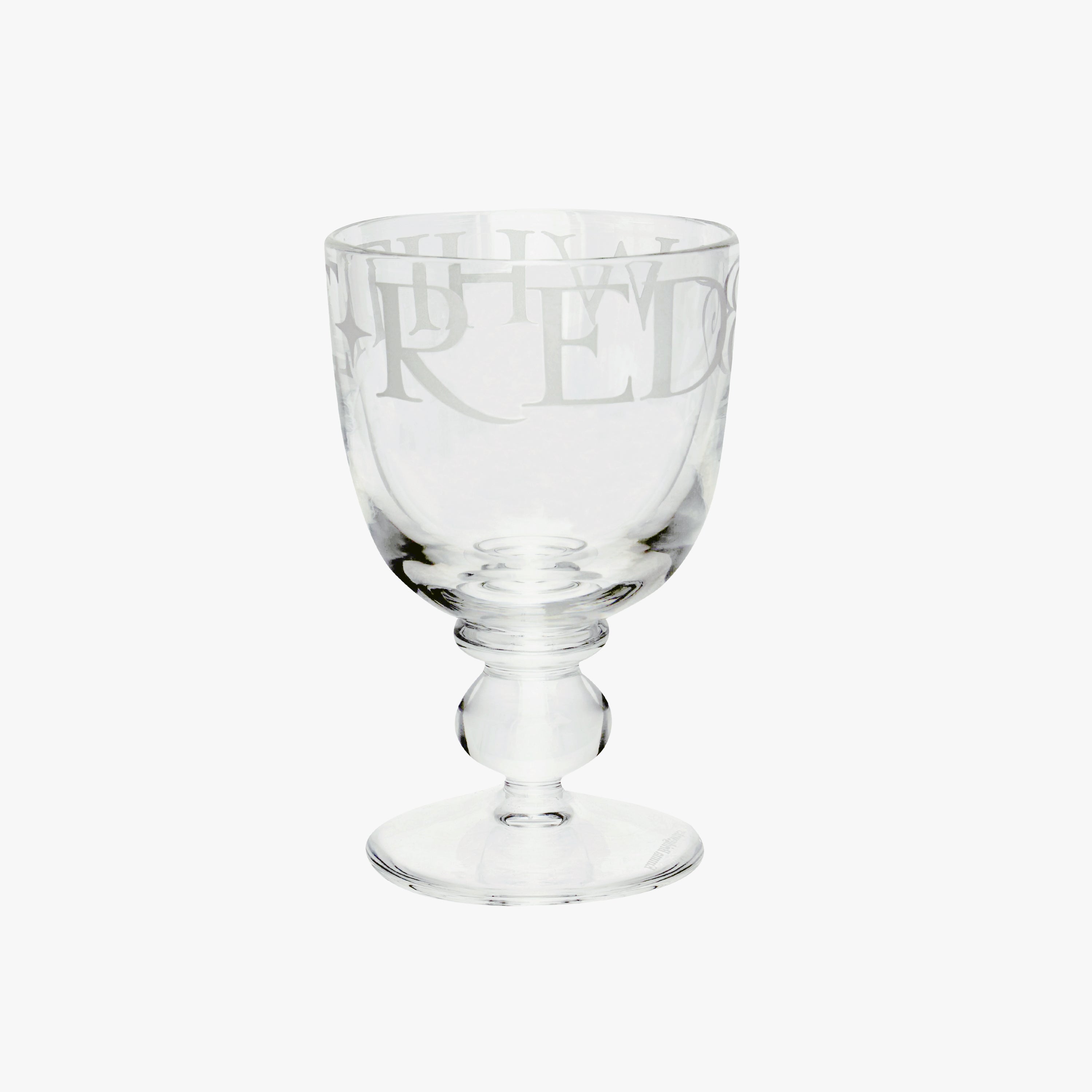 Black Toast Glass Small Wine Glass