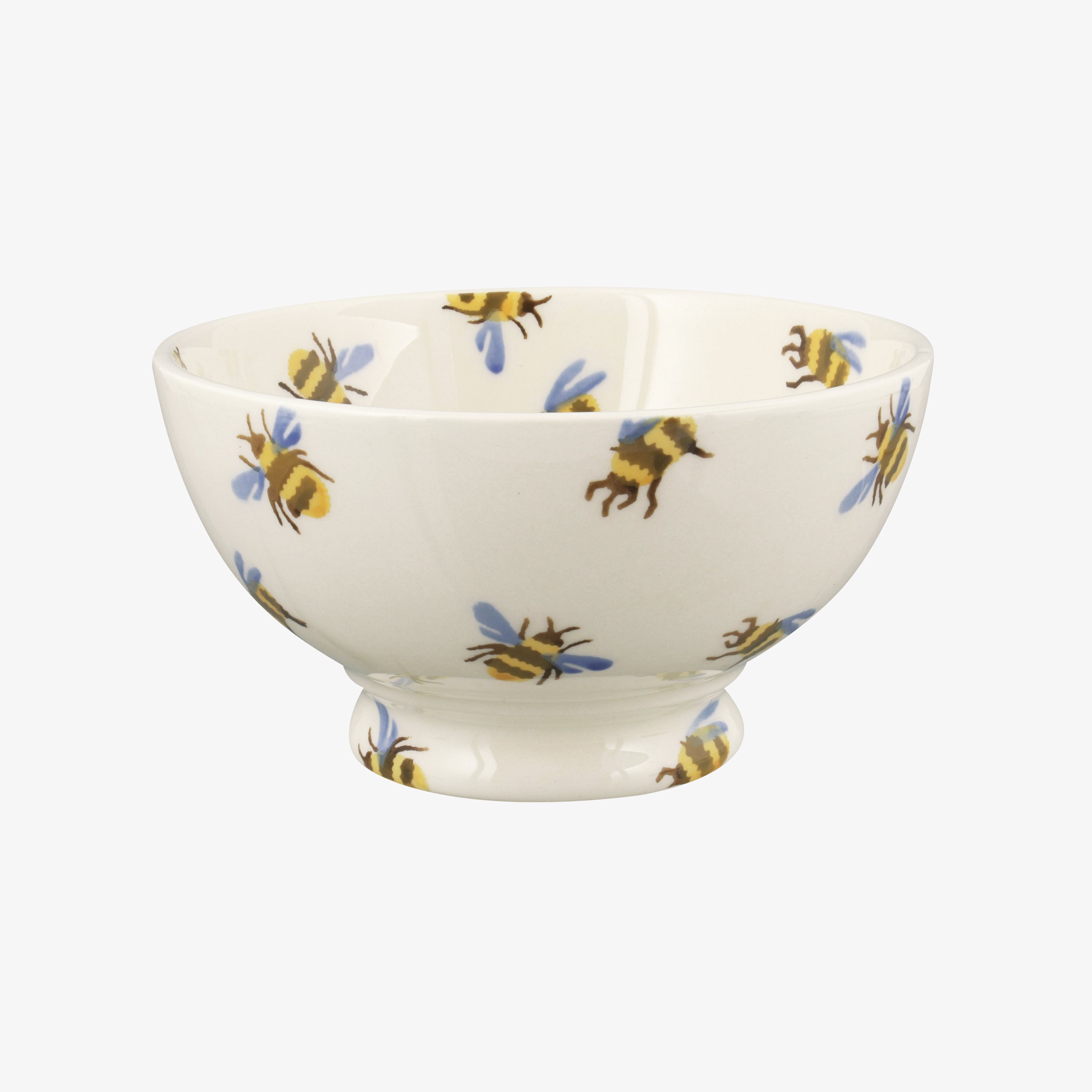 Emma Bridgewater  Bumblebee French Bowl - Unique Handmade & Handpainted English Earthenware Decorati