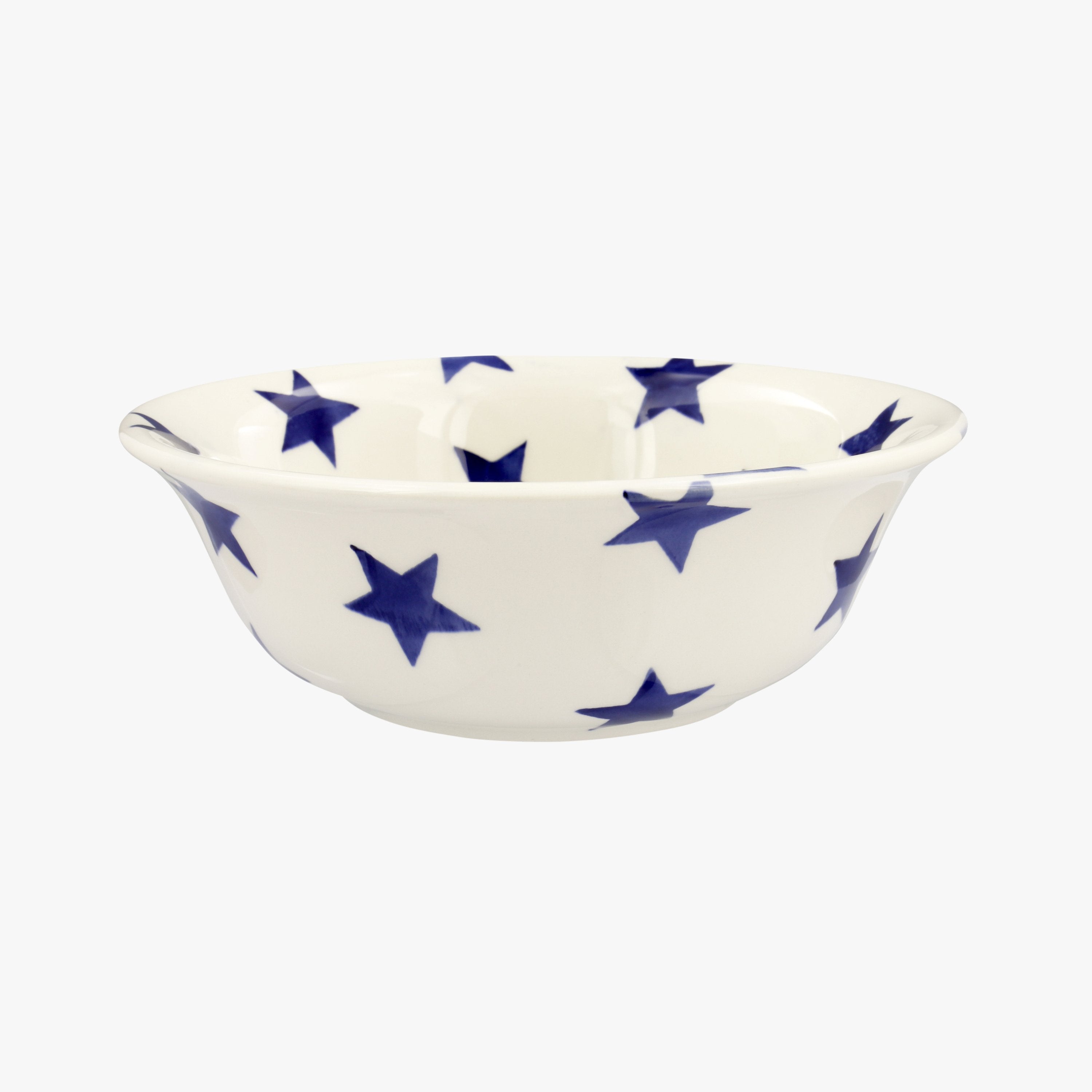 Emma Bridgewater |  Blue Star Cereal Bowl - Unique Handmade & Handpainted English Earthenware Decora