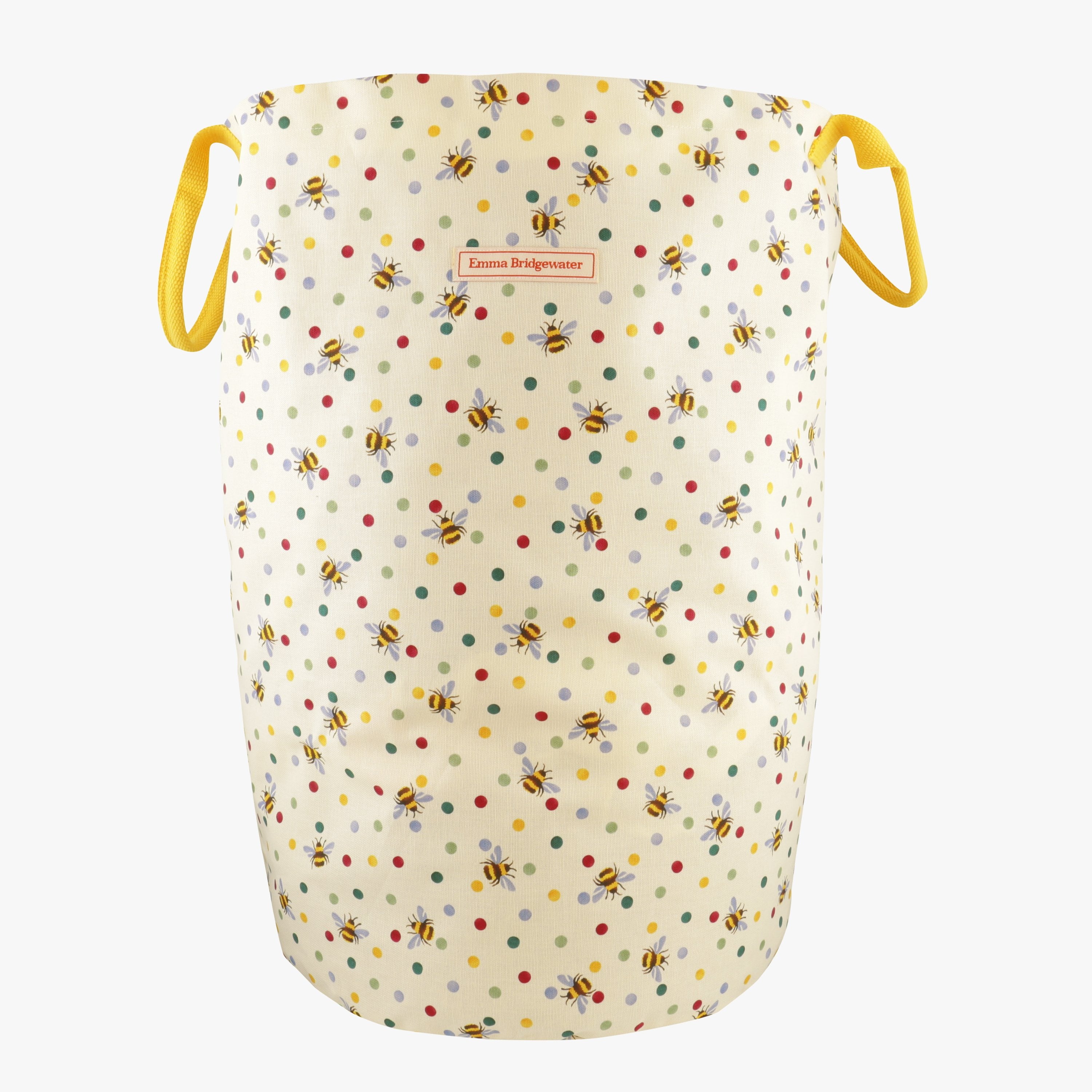 Emma Bridgewater |  Emma Bridgewater  Bumblebee & Small Polka Dot Large Drawstring Laundry Bag