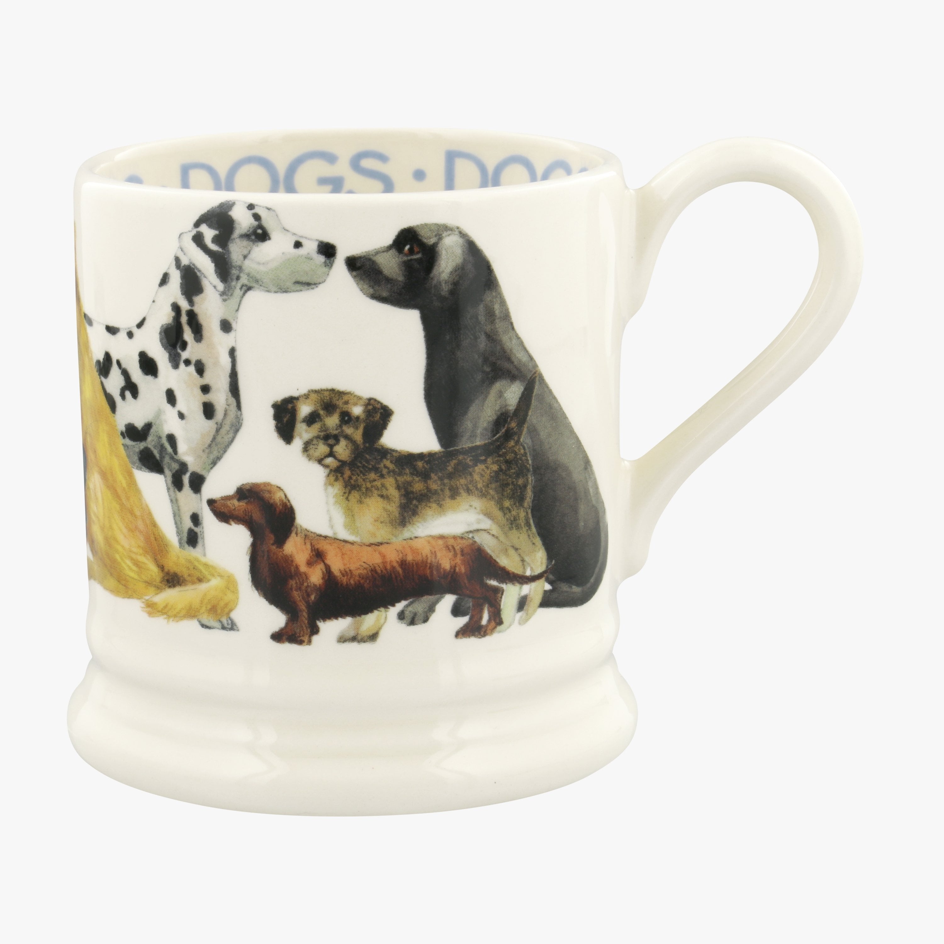 Emma Bridgewater  Seconds Dogs All Over 1/2 Pint Mug - Unique Handmade & Handpainted English Earthen