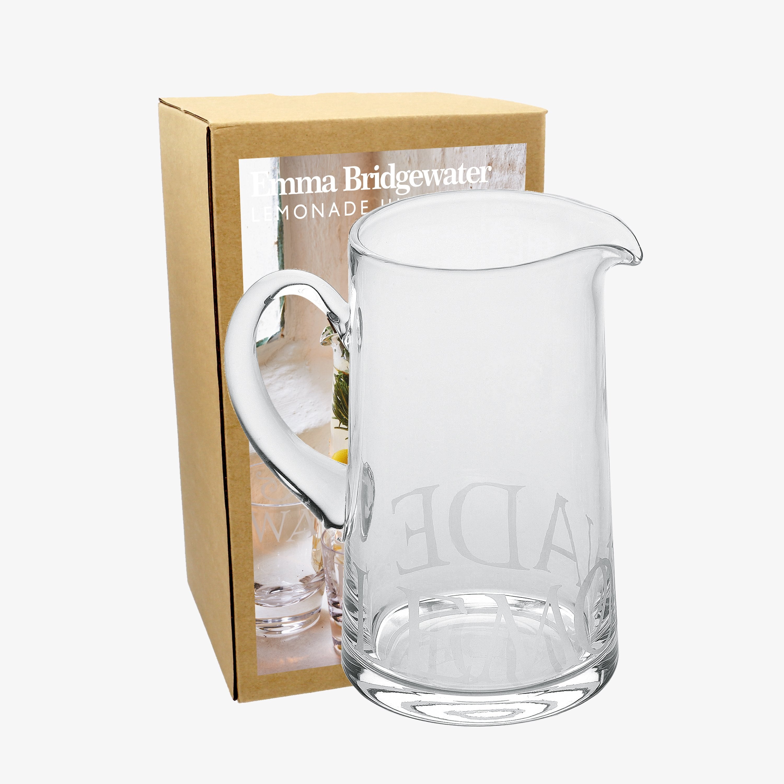 Image of Black Toast Glass Lemonade Jug Boxed