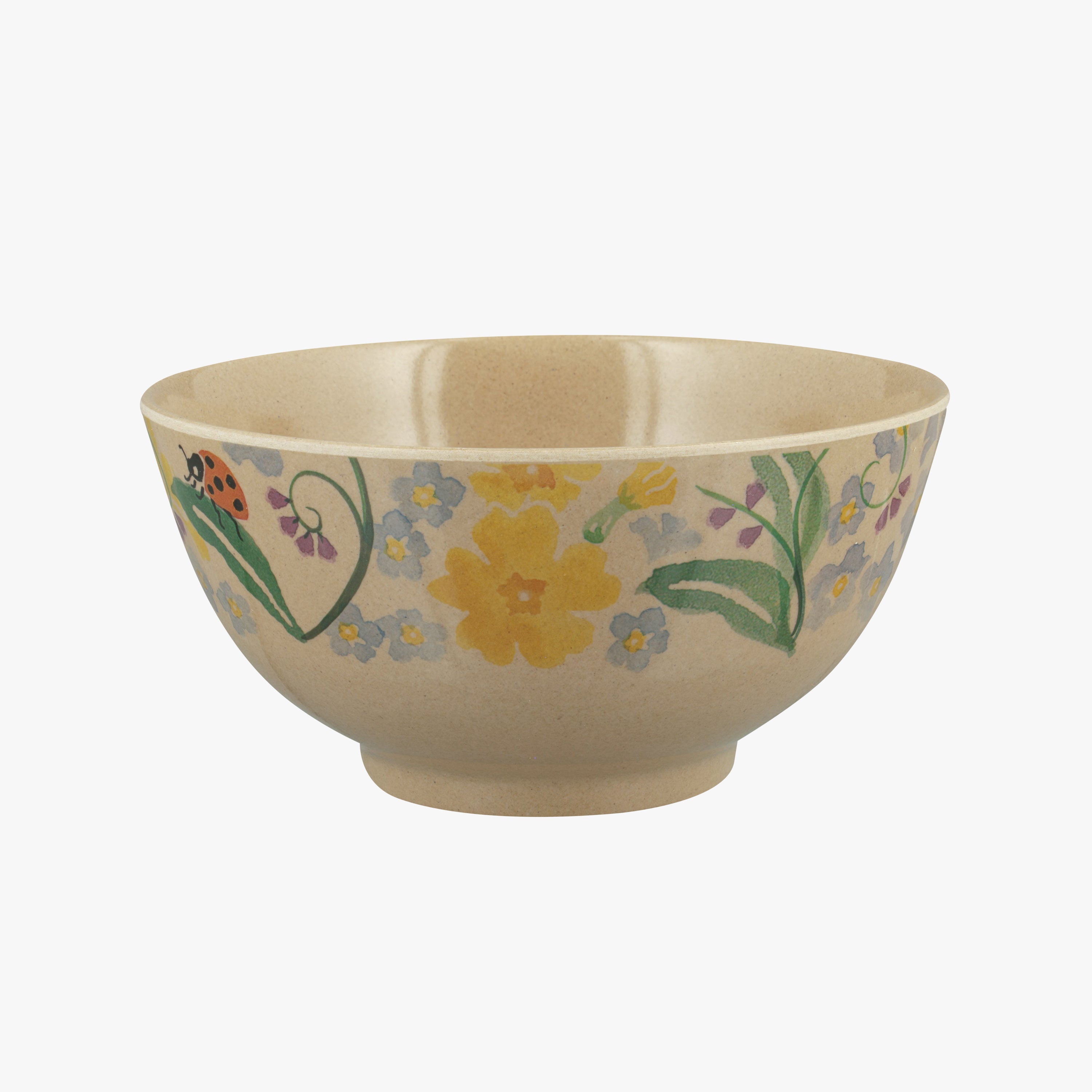 Emma Bridgewater |  Forget Me Not & Primrose Rice Husk Bowl - Unique Handmade & Handpainted English 