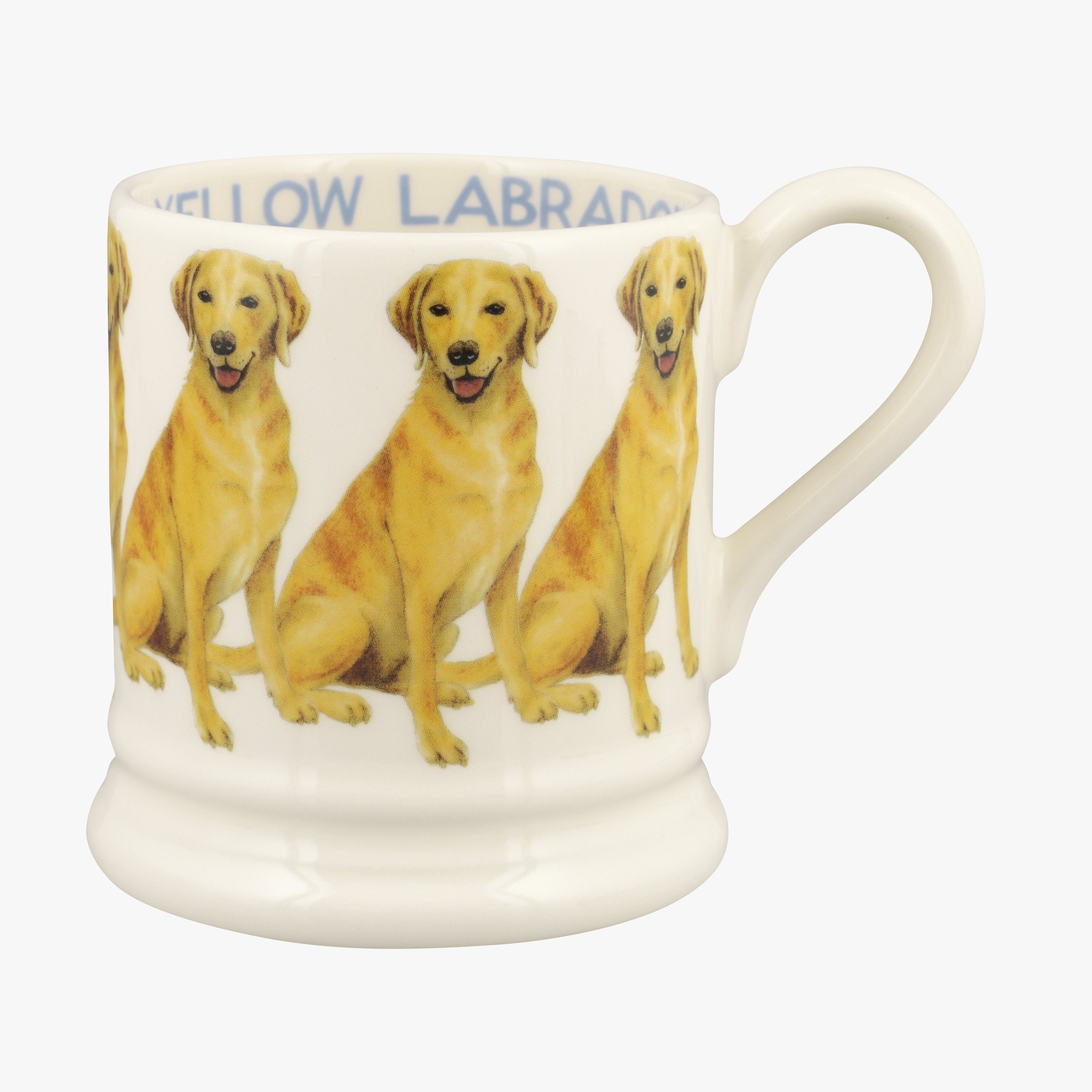 Emma Bridgewater  Yellow Labrador 1/2 Pint Mug - Unique Handmade & Handpainted English Earthenware T