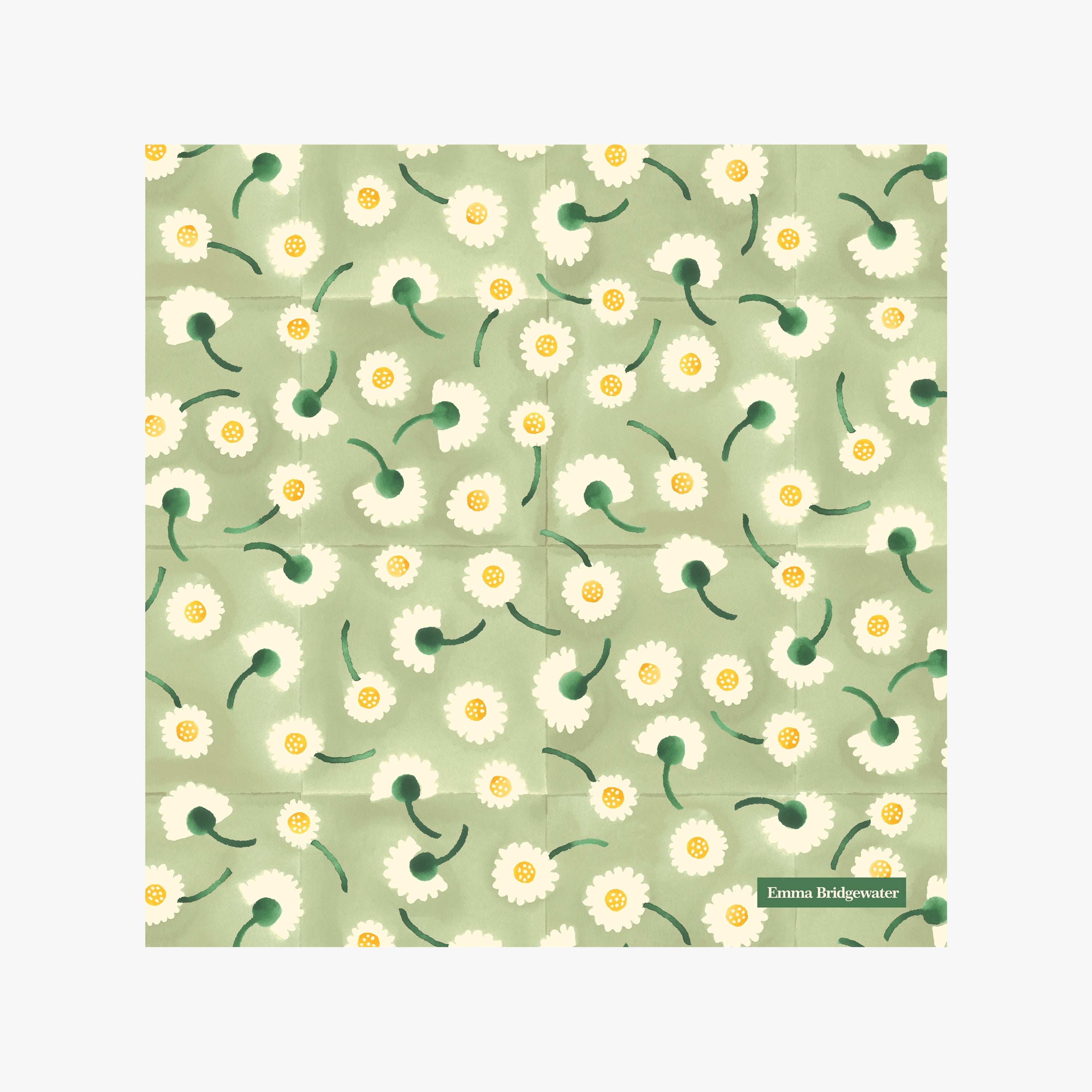 Daisy Light Green Lunch Napkins