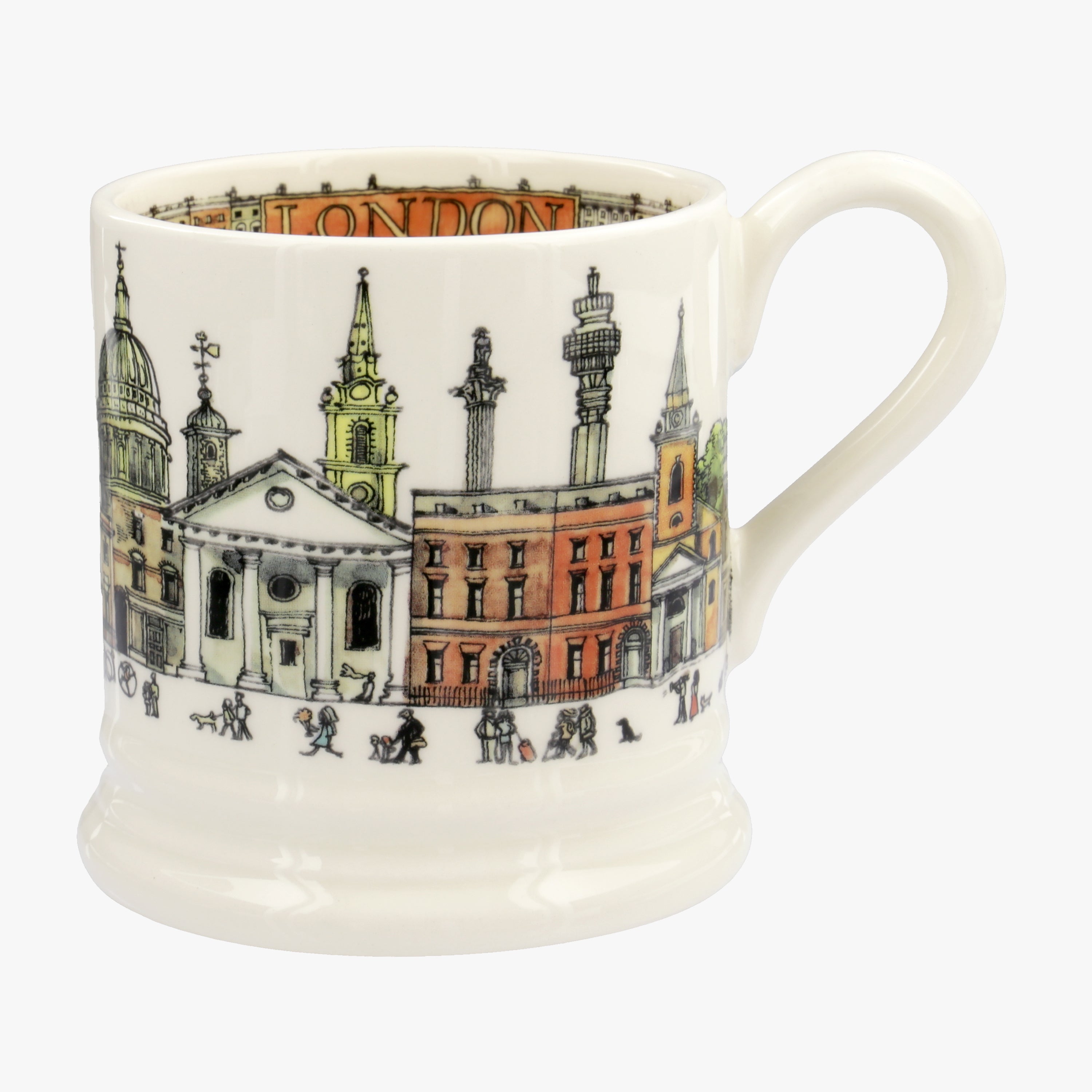 Emma Bridgewater |  London 1/2 Pint Mug - Unique Handmade & Handpainted English Earthenware Tea/Coff