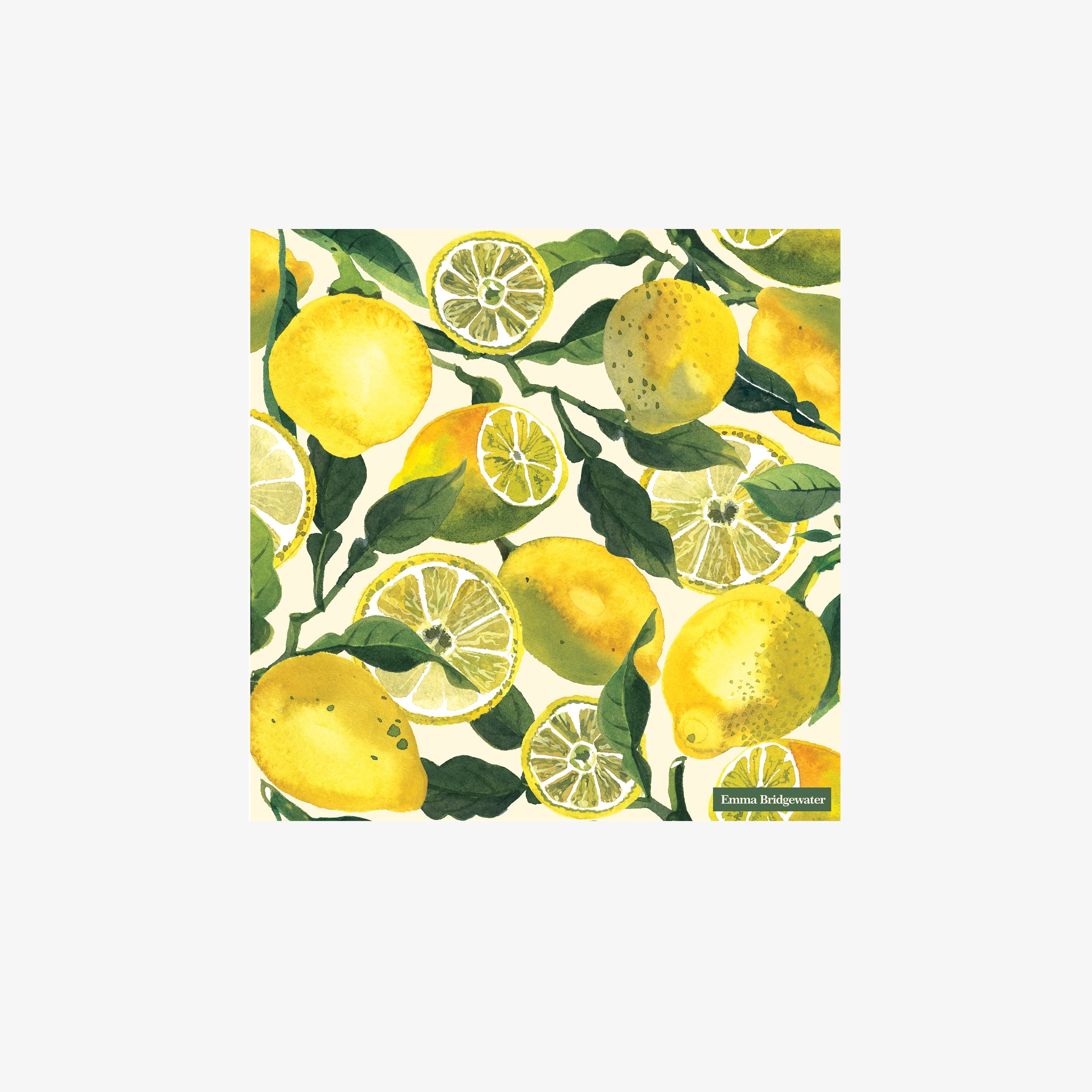 Vegetable Garden Lemons Cocktail Napkins