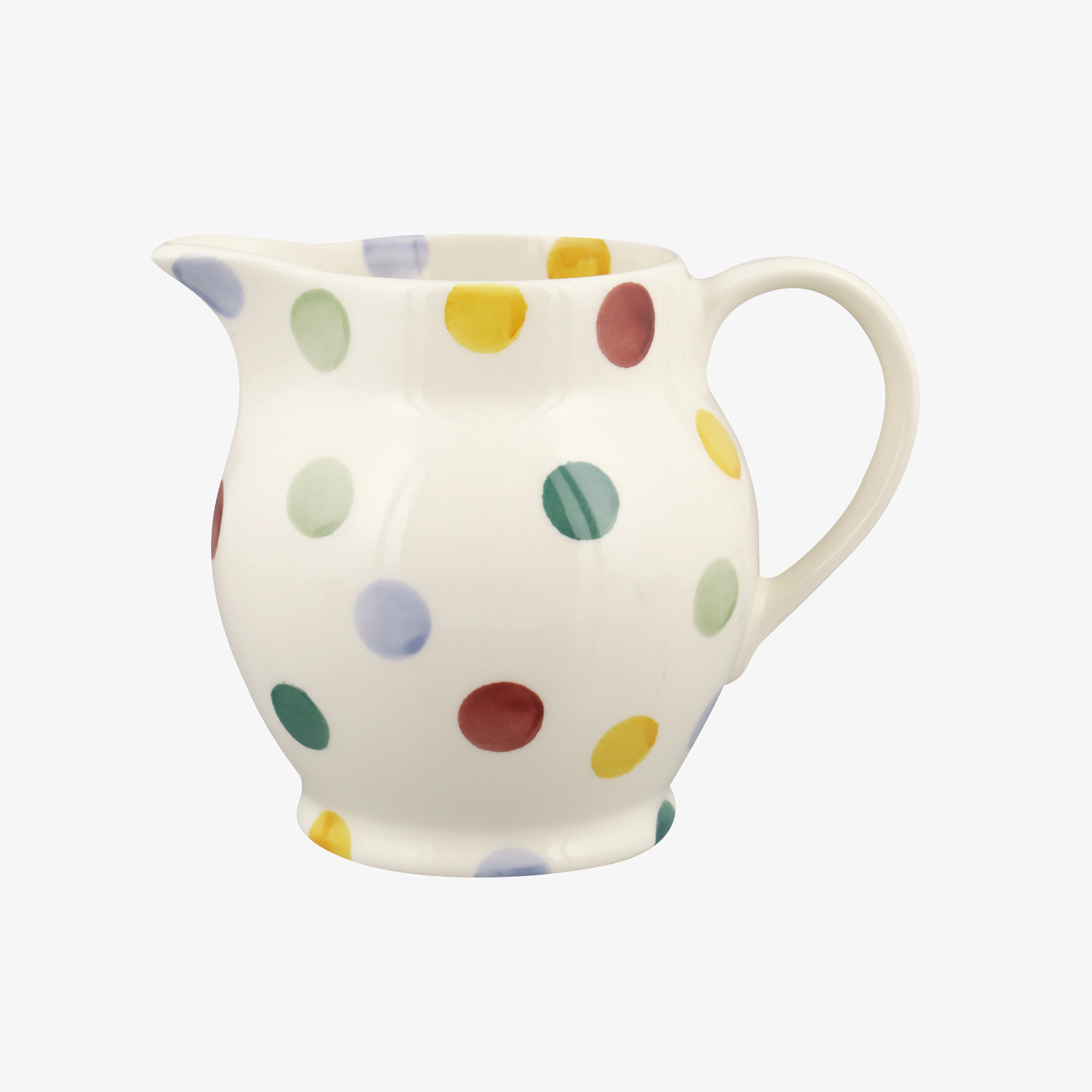 Polka Dot 1/2 Pint Jug - Unique Handmade & Handpainted English Earthenware Decorative Jug  | Emma Br