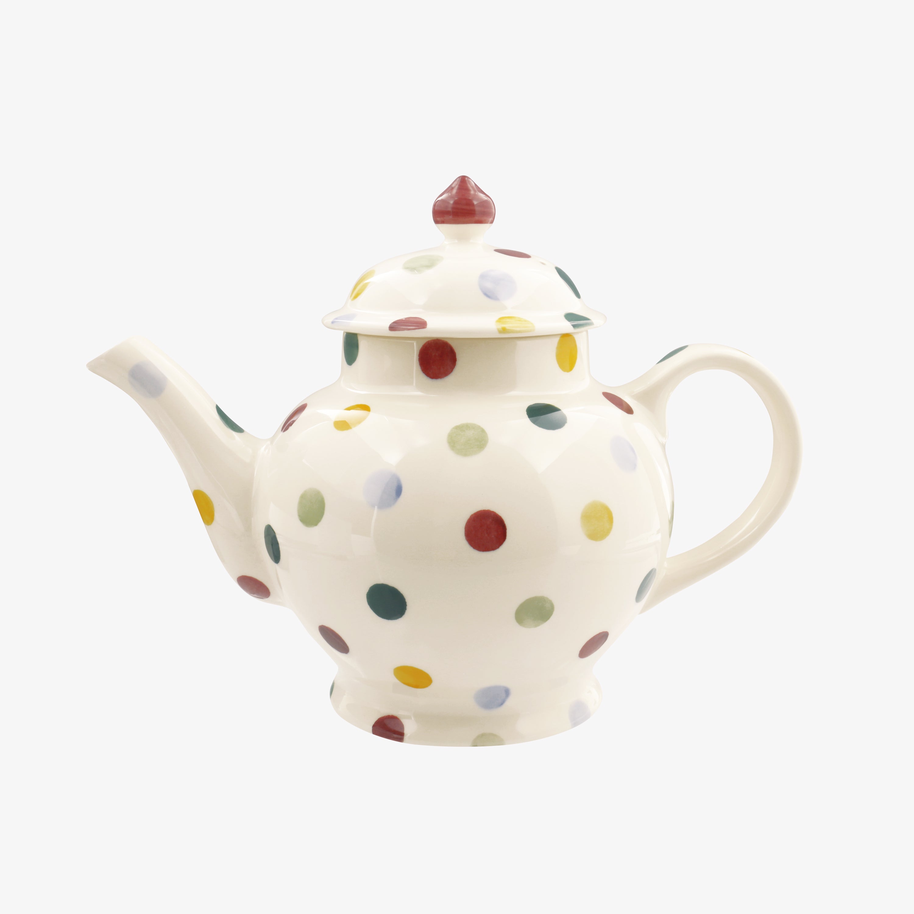 Emma Bridgewater |  Polka Dot 4 Mug Teapot - Unique Handmade & Handpainted English Earthenware Vinta