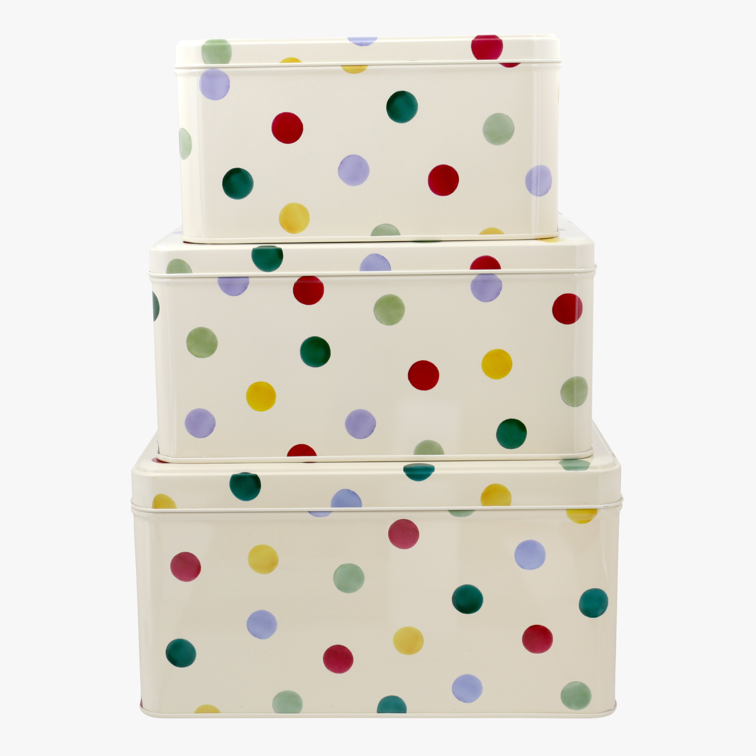 Emma Bridgewater |  Emma Bridgewater  Polka Dot Set of 3 Square Cake Tins