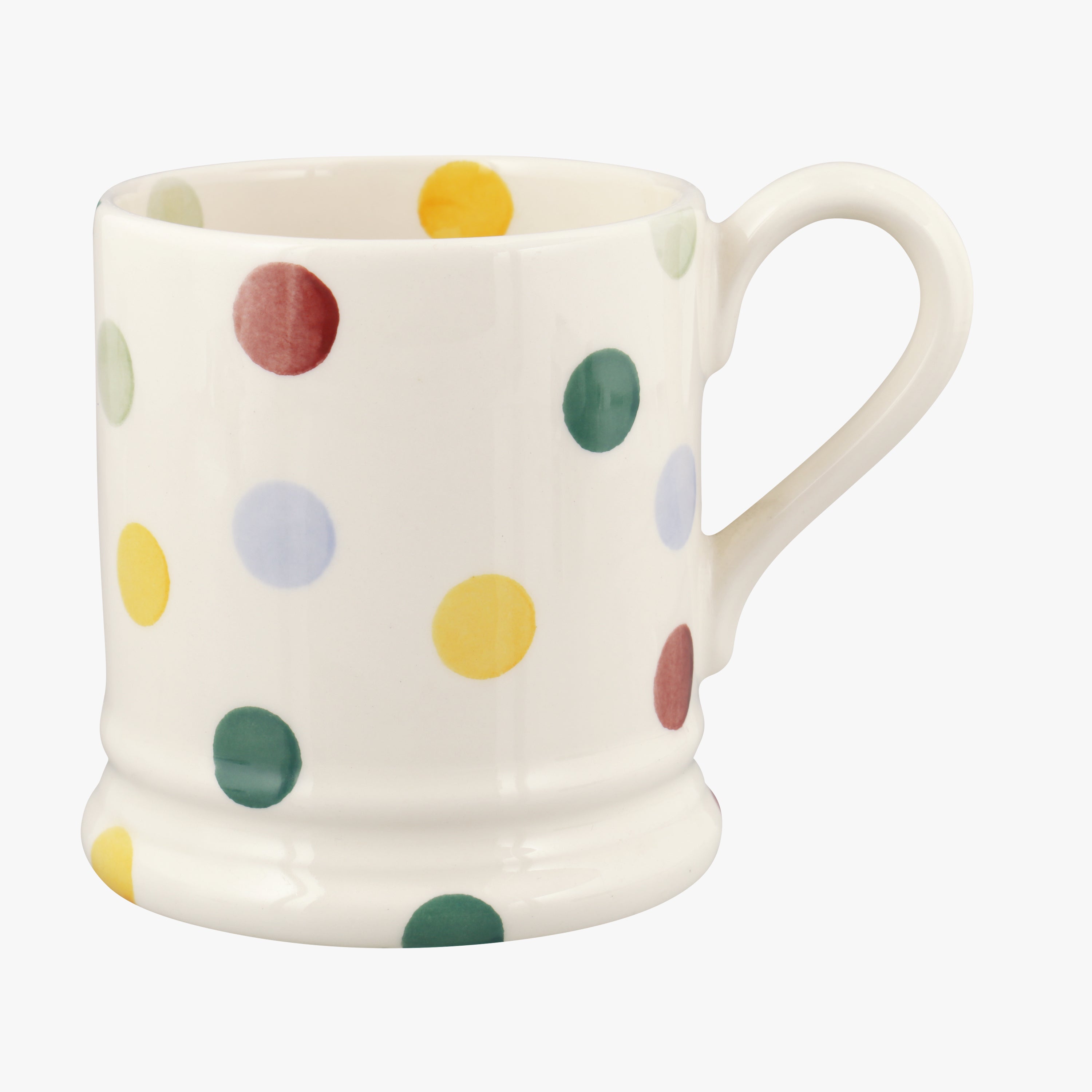 Emma Bridgewater  Polka Dot 1/2 Pint Mug - Unique Handmade & Handpainted English Earthenware Tea/Cof