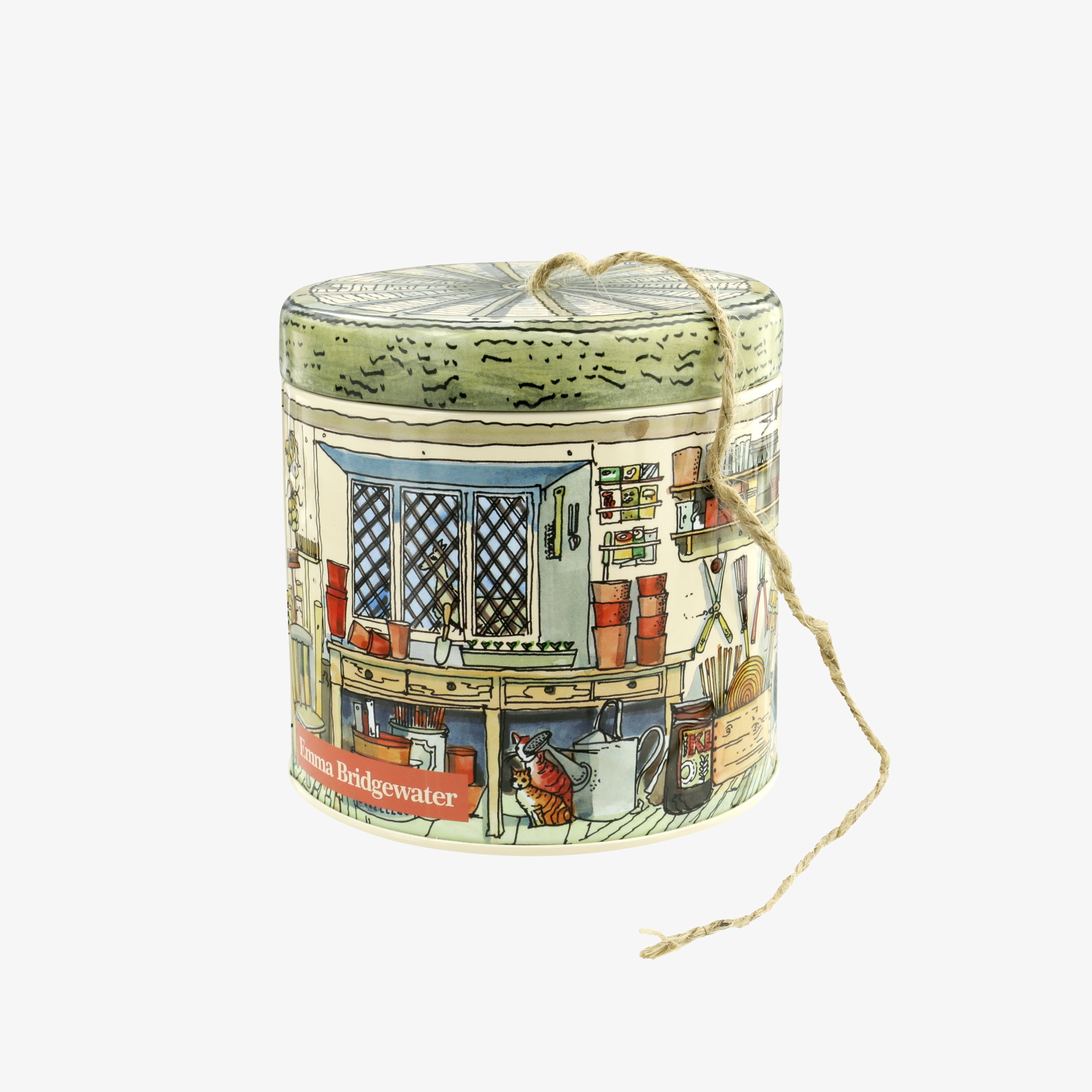 Setting Up Home Potting Shed String Tin