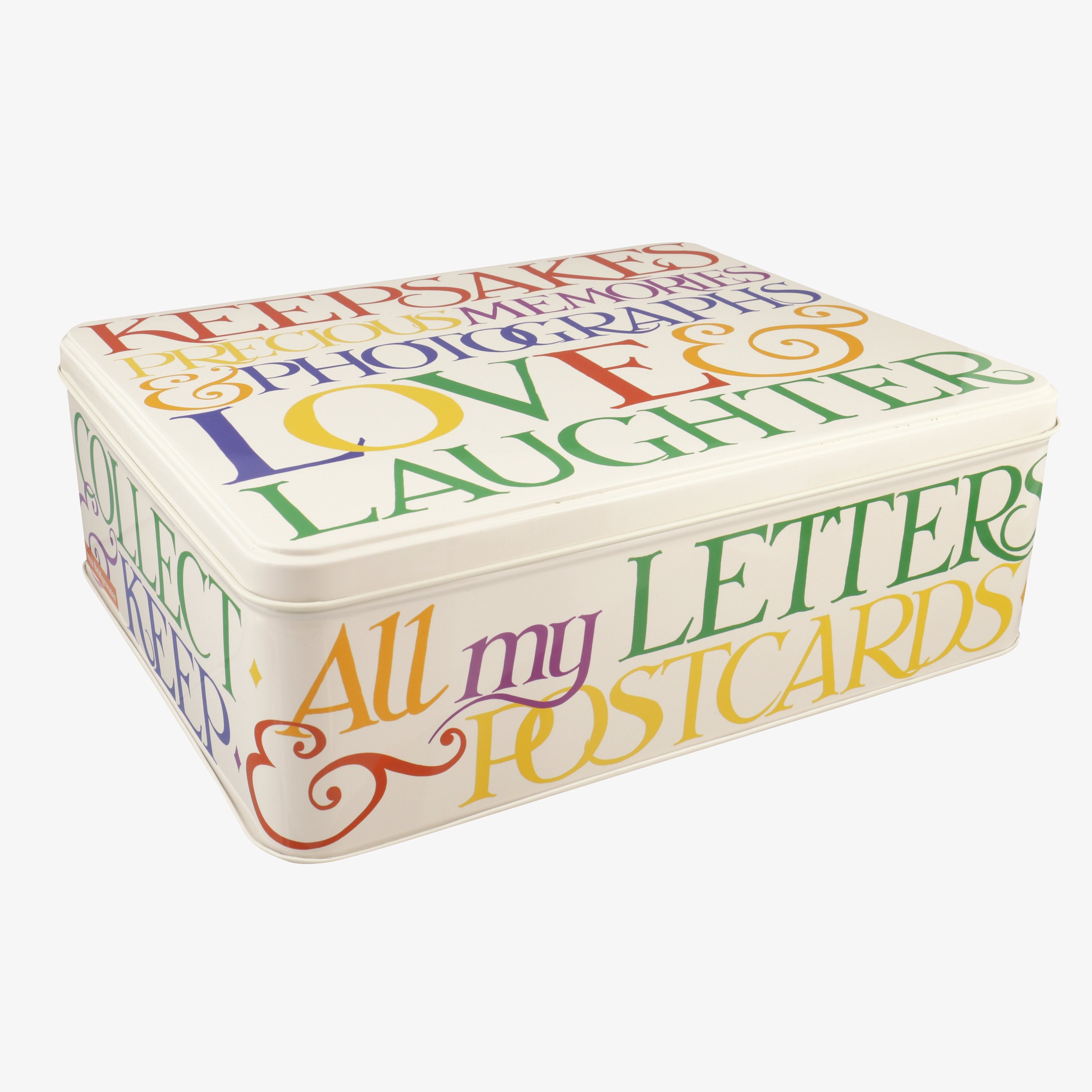 Emma Bridgewater  Rainbow Toast Mementos Extra Large Rectangular Tin