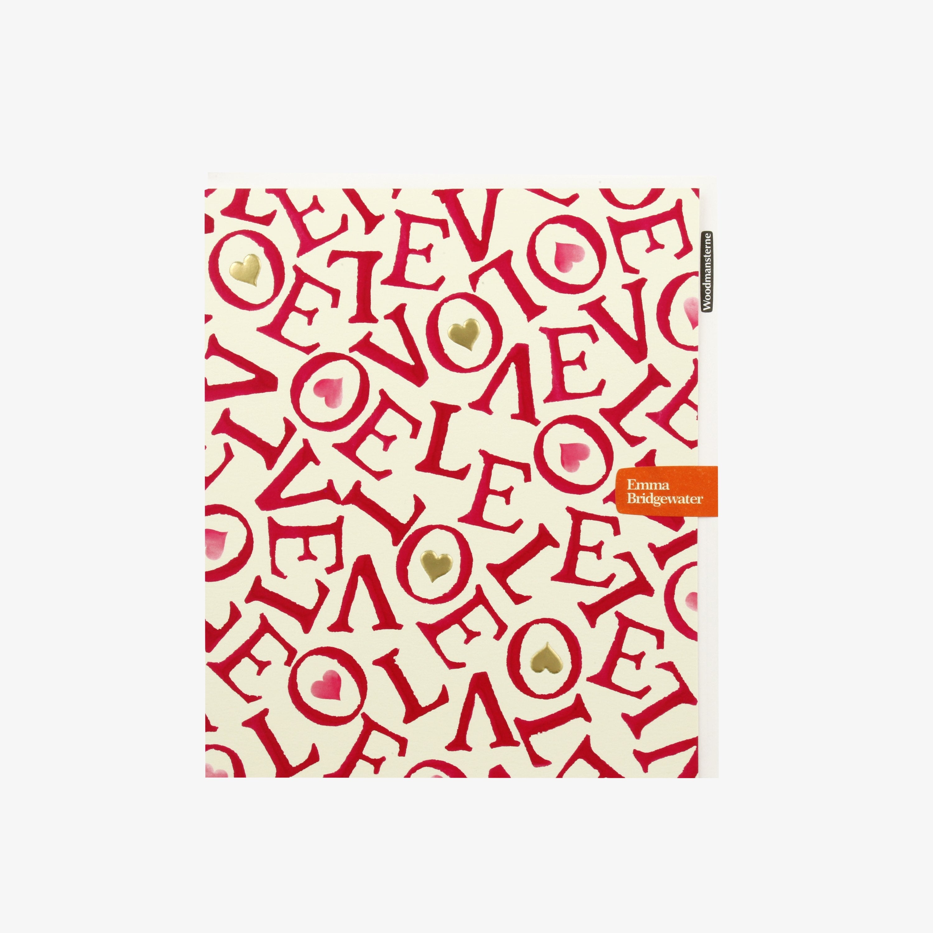 Red All-over Love Valentine's Day Card