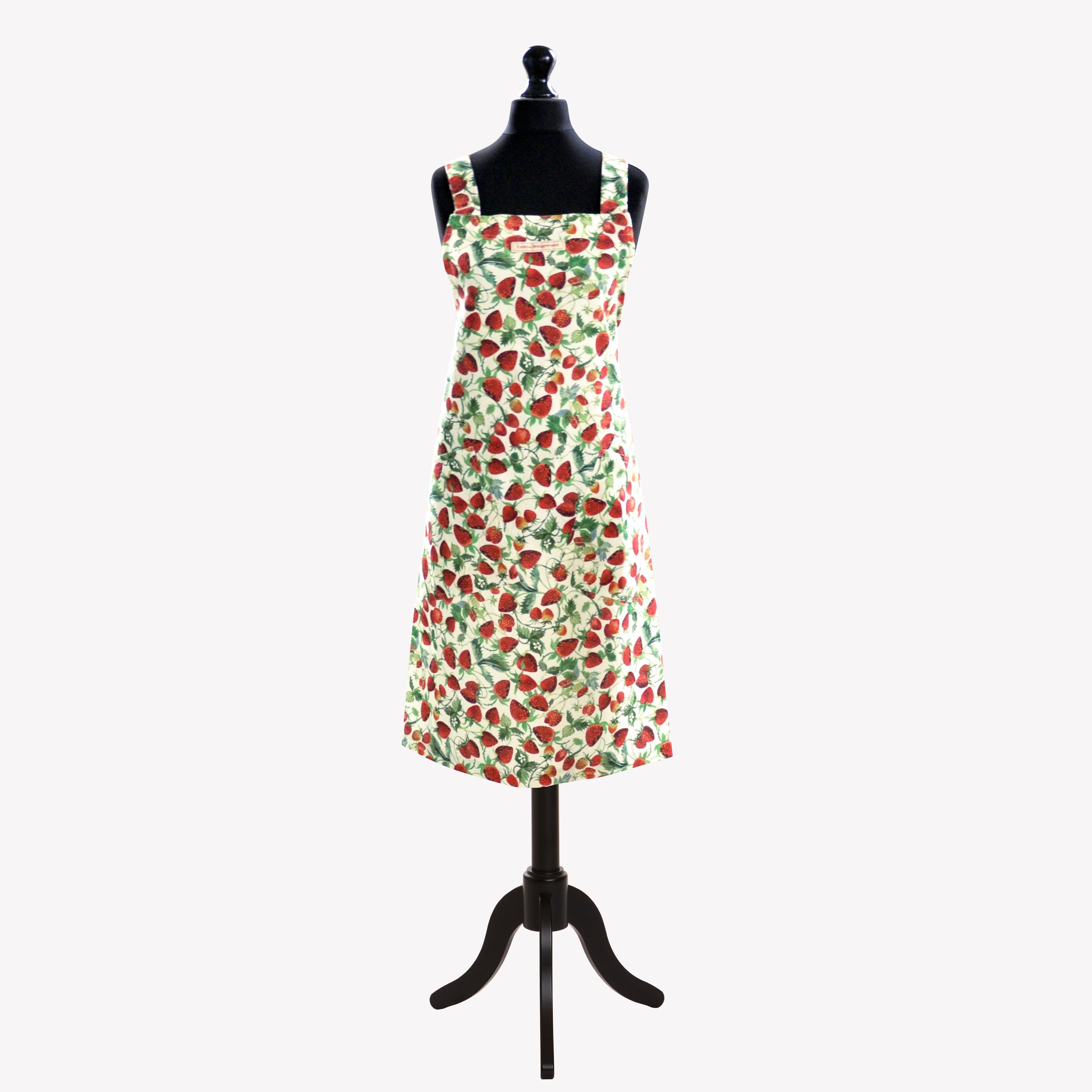 Vegetable Garden Strawberries Crossback Apron