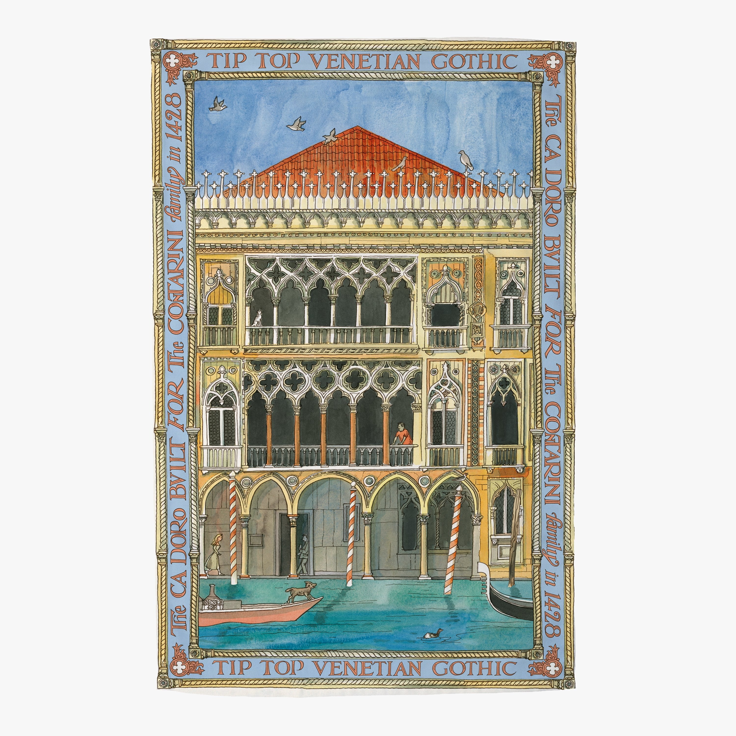 Cities Of Dreams Venice Tea Towel