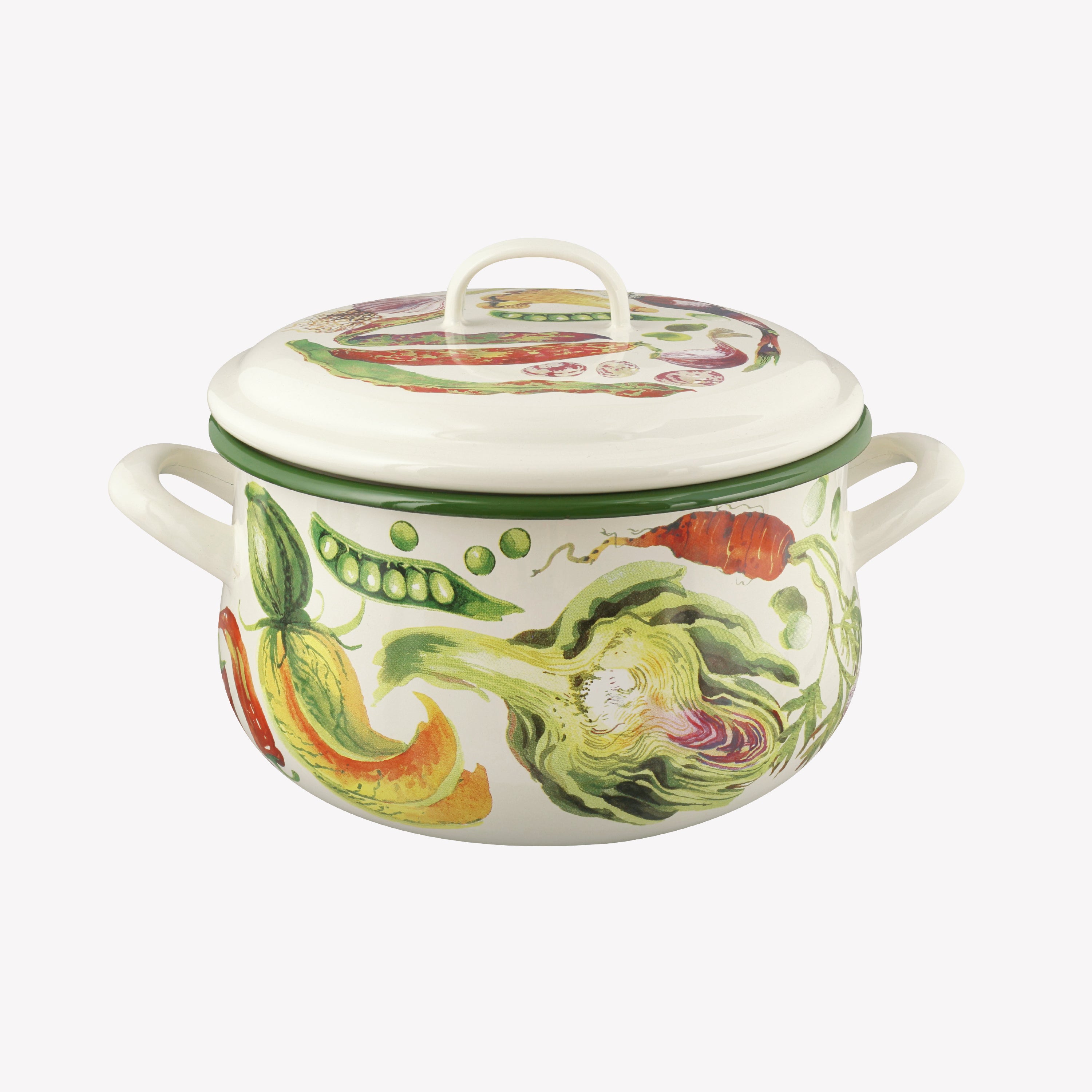 Emma Bridgewater  Mixed Vegetable Enamel Medium Cooking Pot