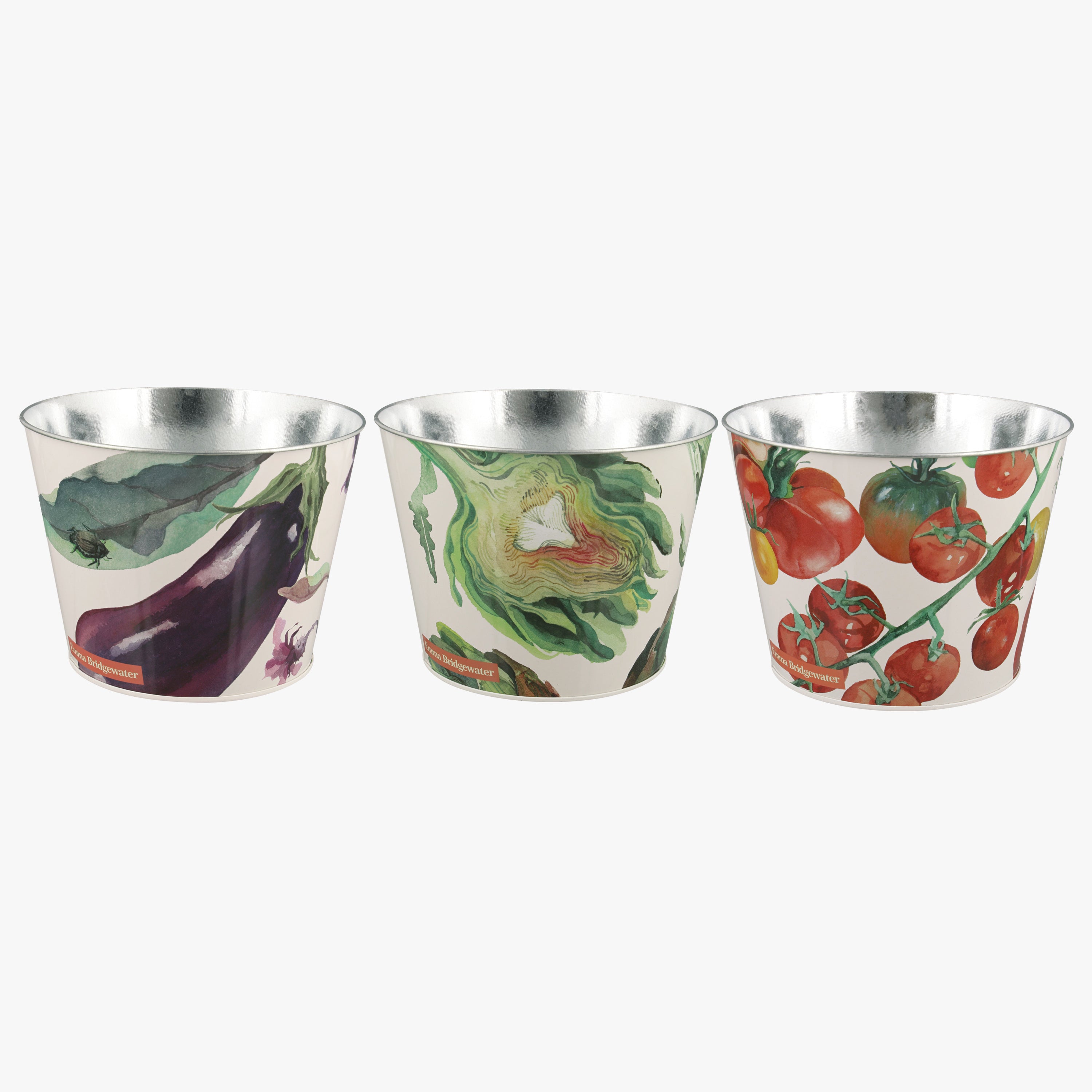 Emma Bridgewater |  Emma Bridgewater  Vegetable Garden Set Of 3 Tin Plant Pots