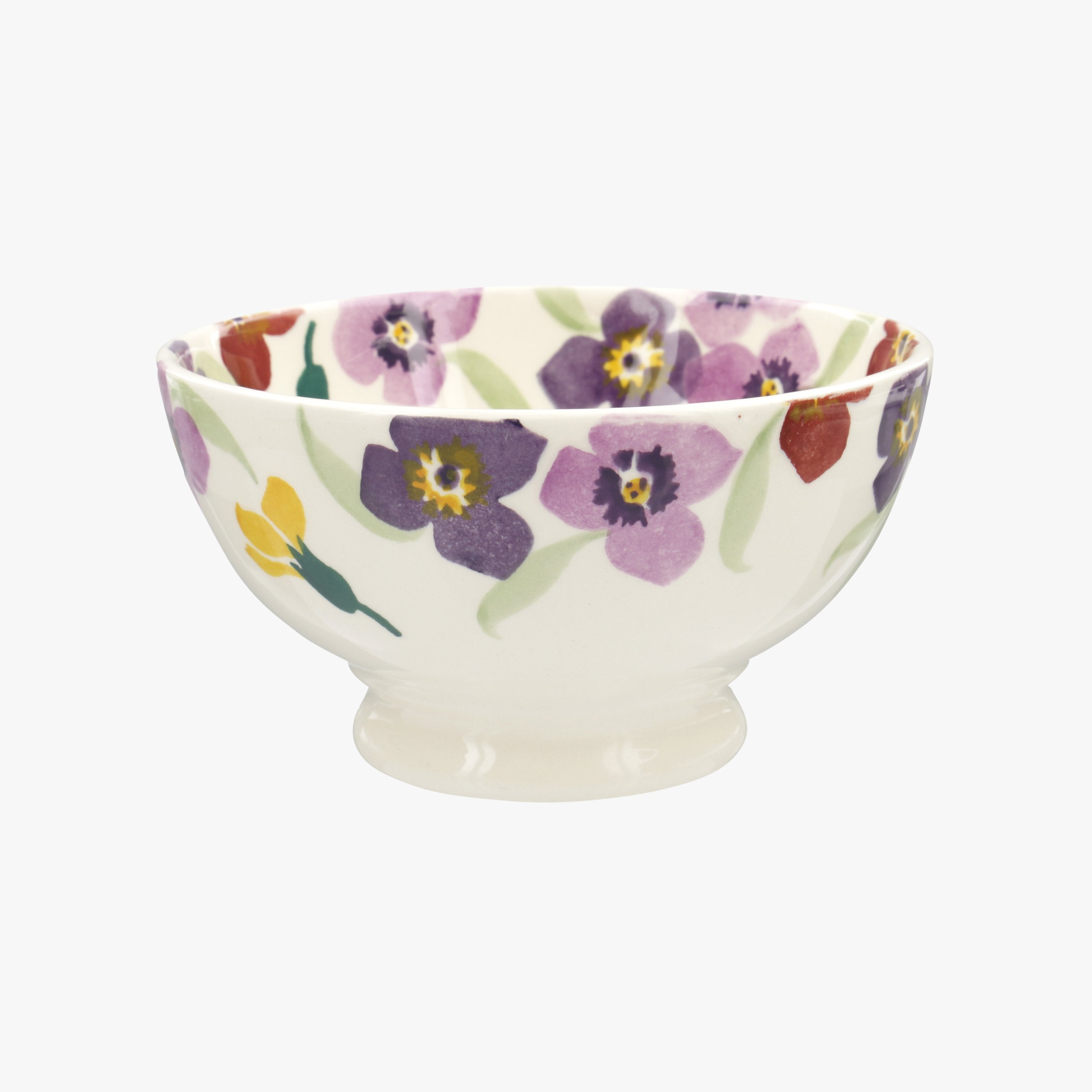 Purple Wallflower French Bowl