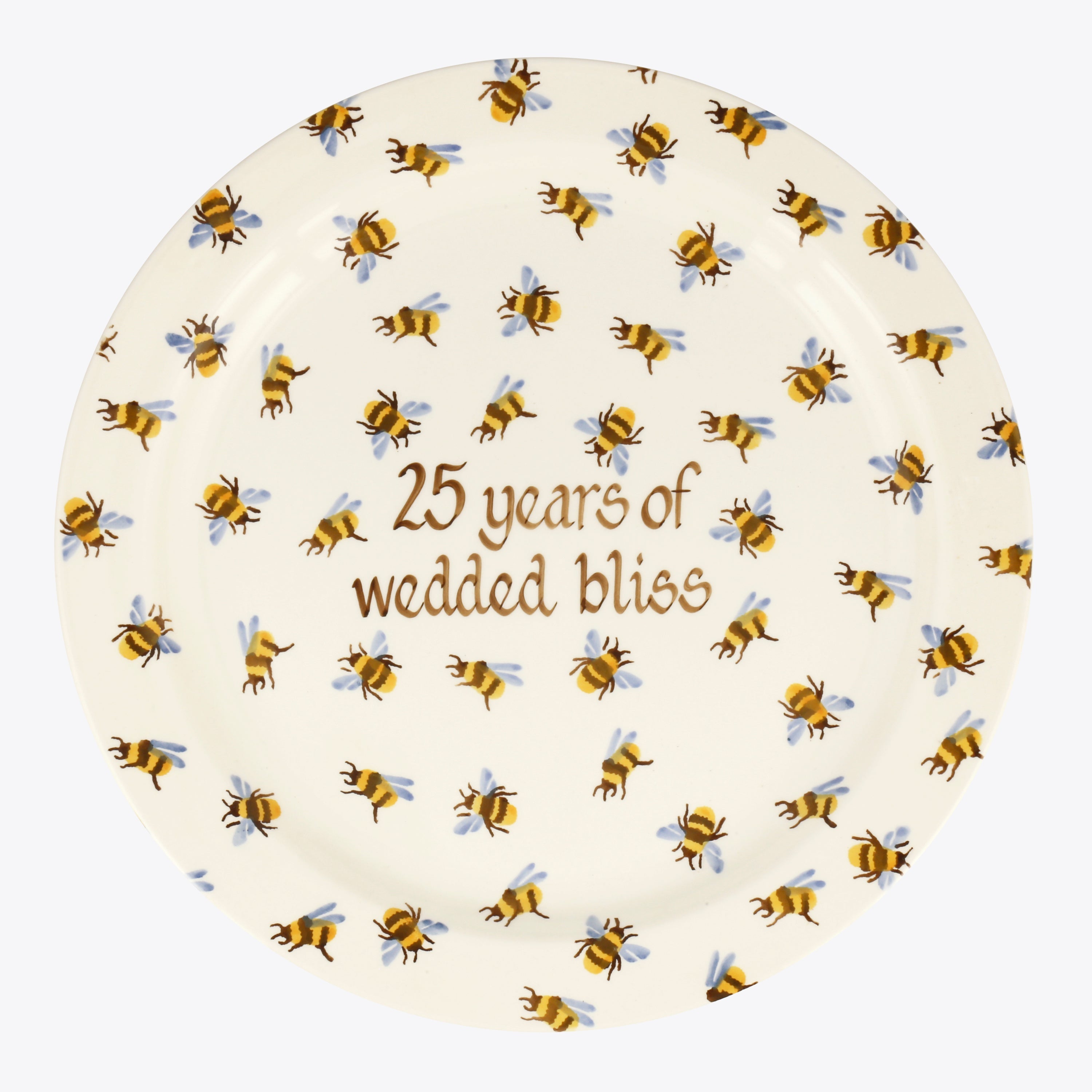 Personalised Bumblebee Serving Plate  - Customise Your Own Pottery Earthenware  | Emma Bridgewater