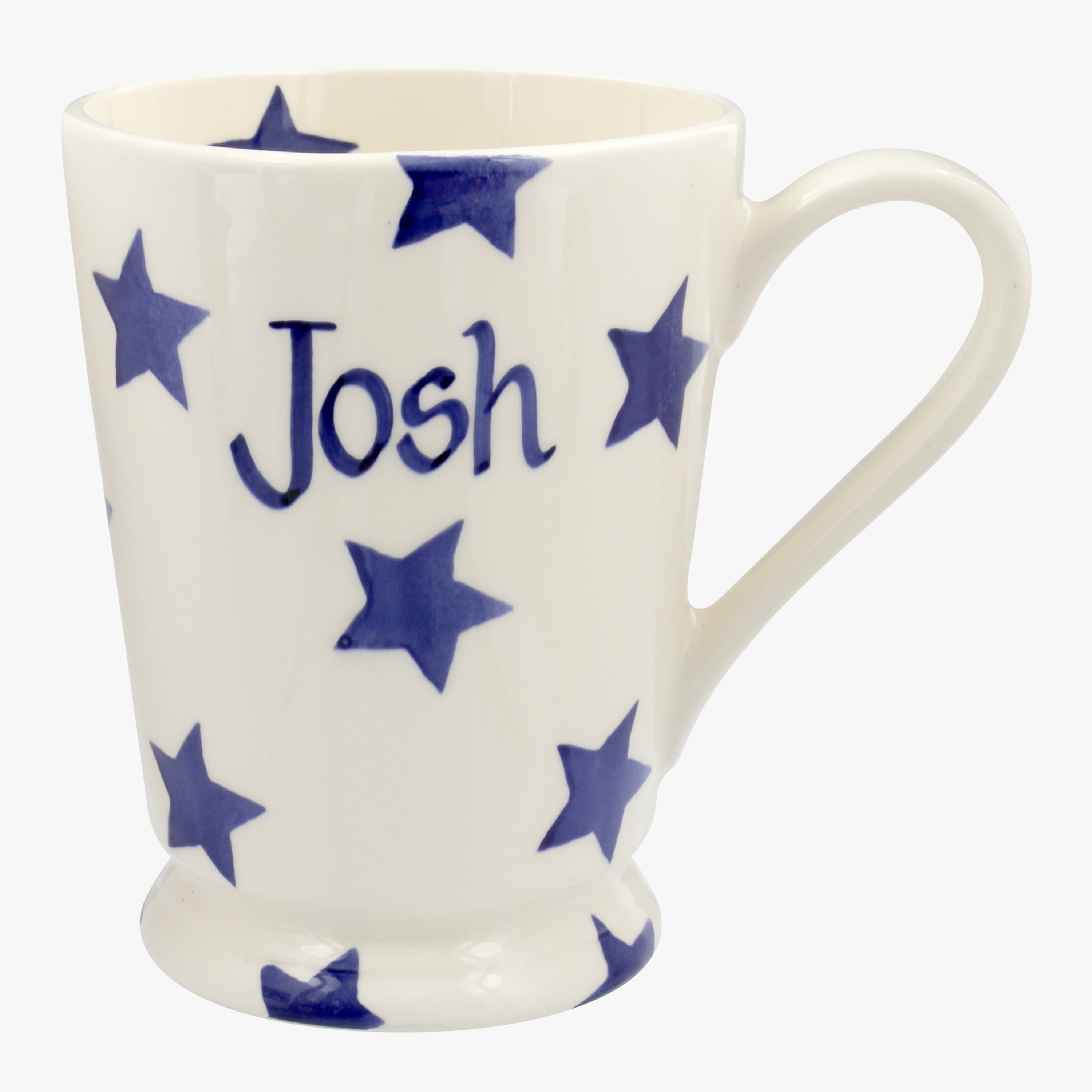 Emma Bridgewater  Personalised Blue Star Cocoa Mug  - Customise Your Own Pottery Earthenware