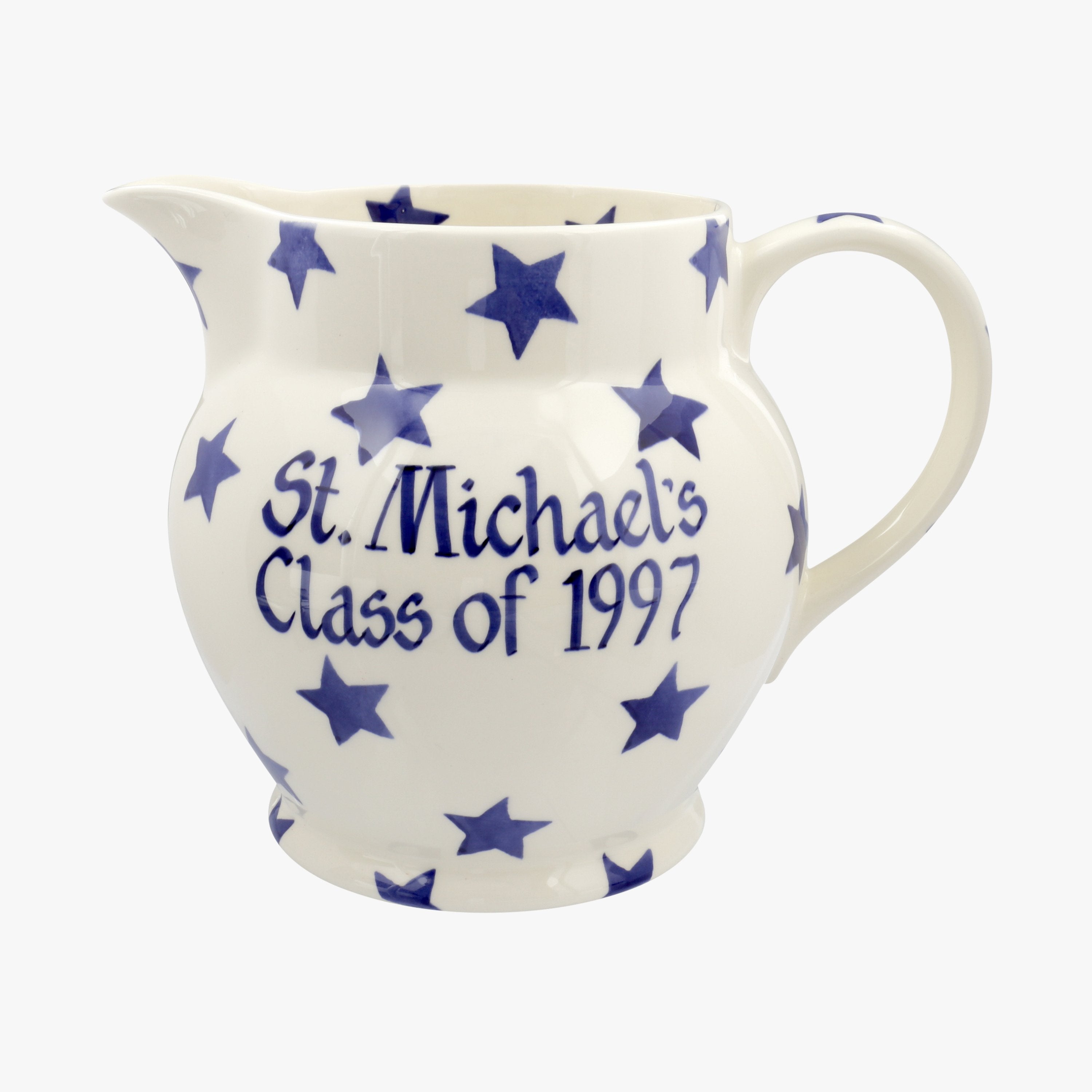 Personalised Blue Star 3 Pint Jug  - Customise Your Own Pottery Earthenware  | Emma Bridgewater
