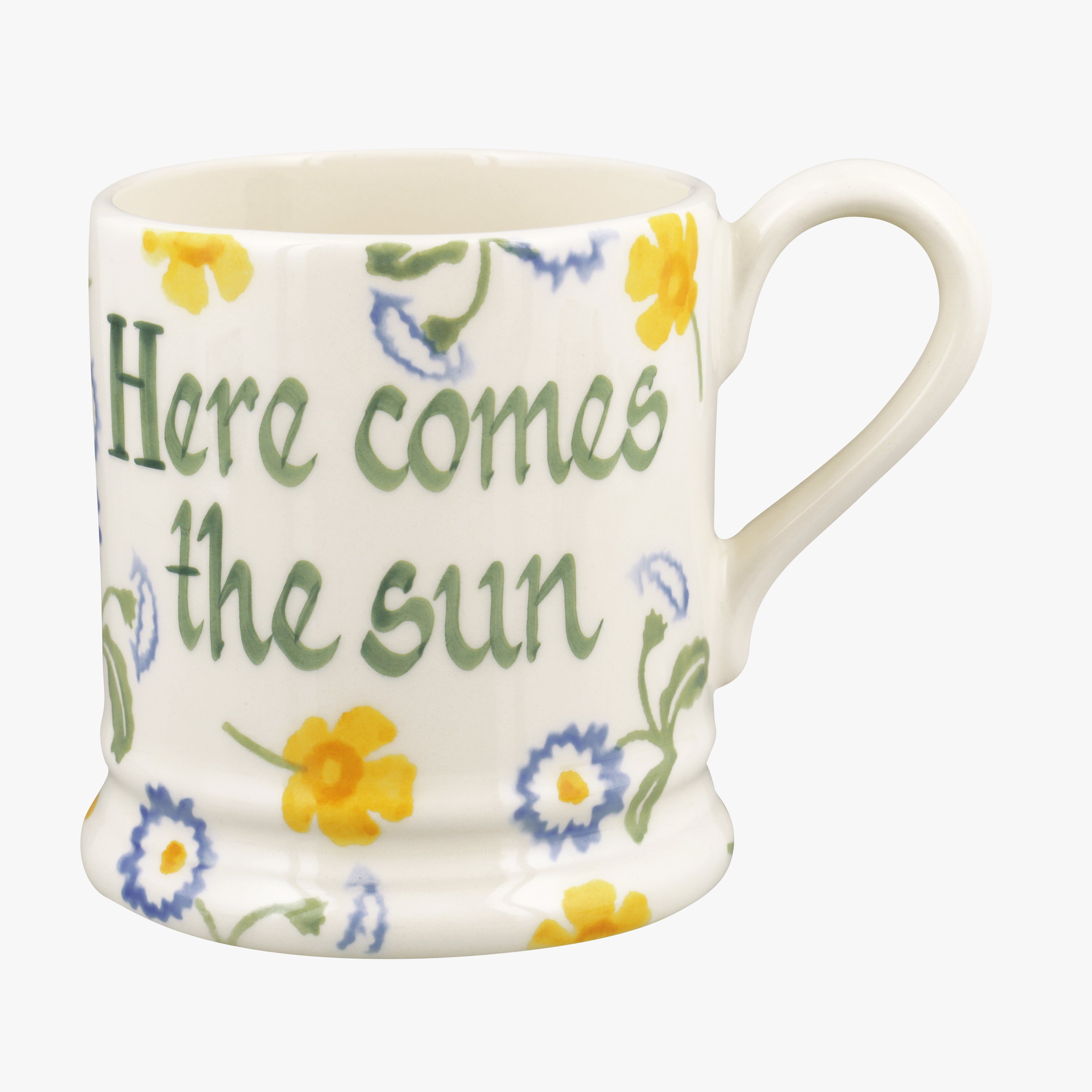 Personalised Buttercup & Daisies 1/2 Pint Mug  - Customise Your Own Pottery Earthenware  | Emma Brid