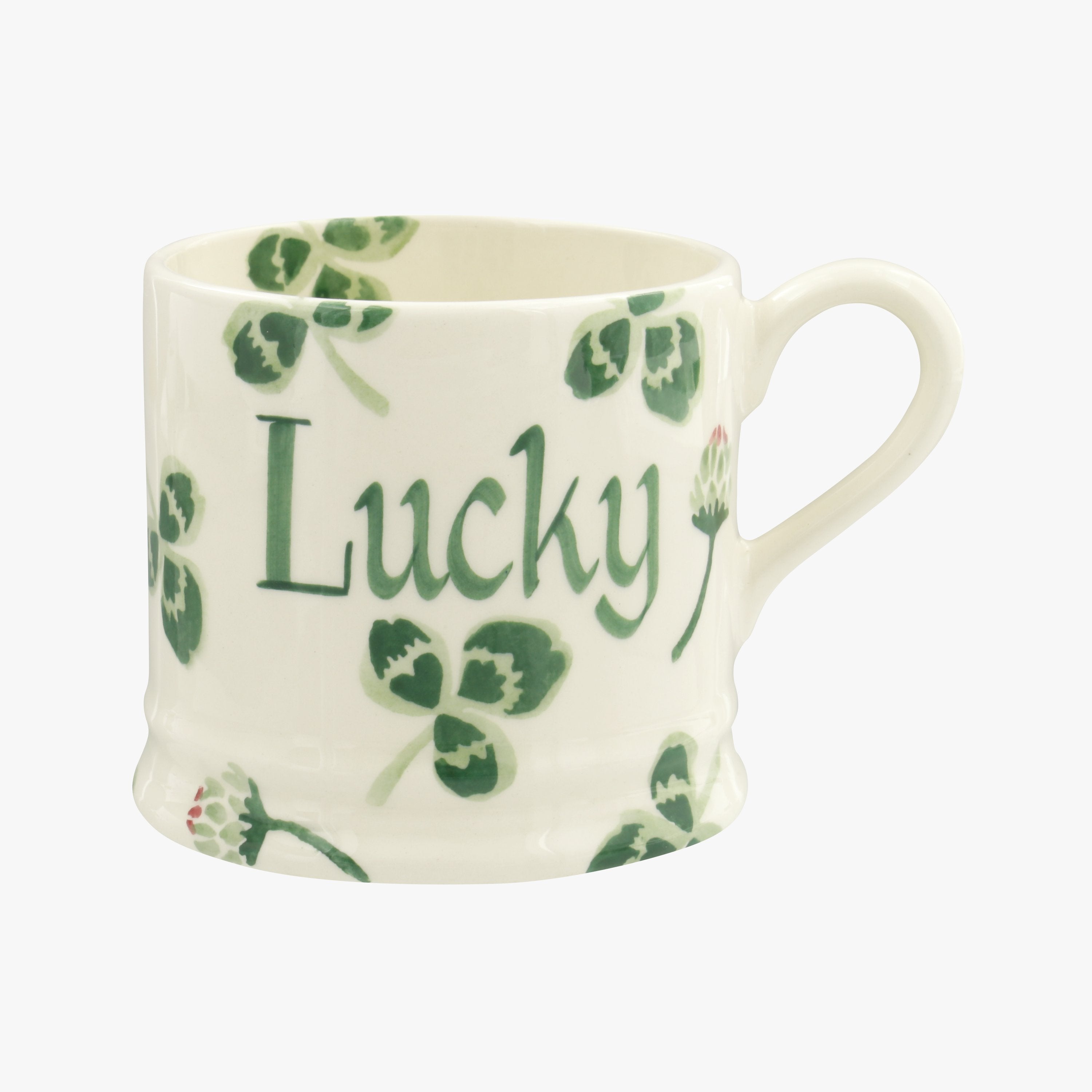 Personalised Clover Flower Small Mug