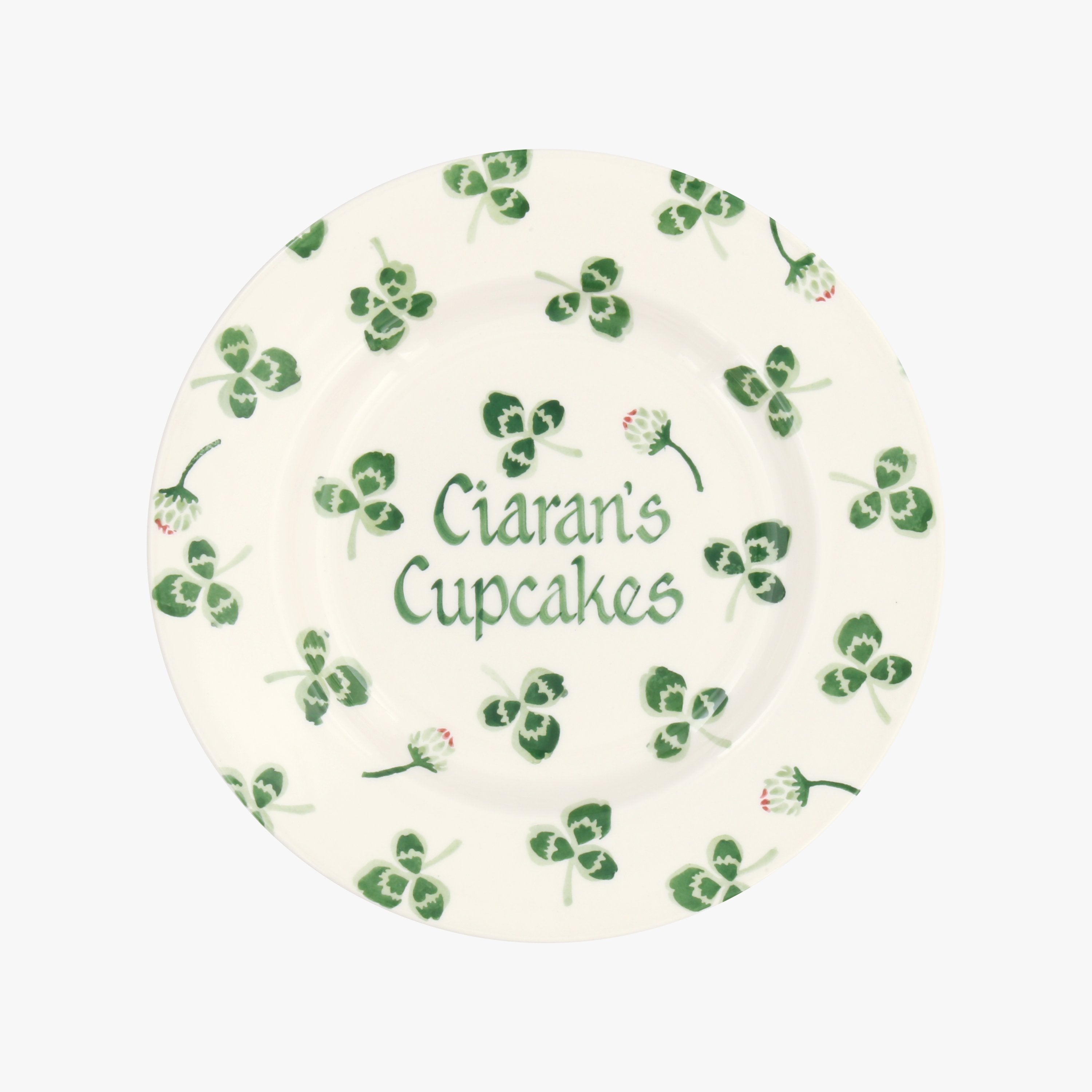 Personalised Clover Flower 8 1/2 Plate