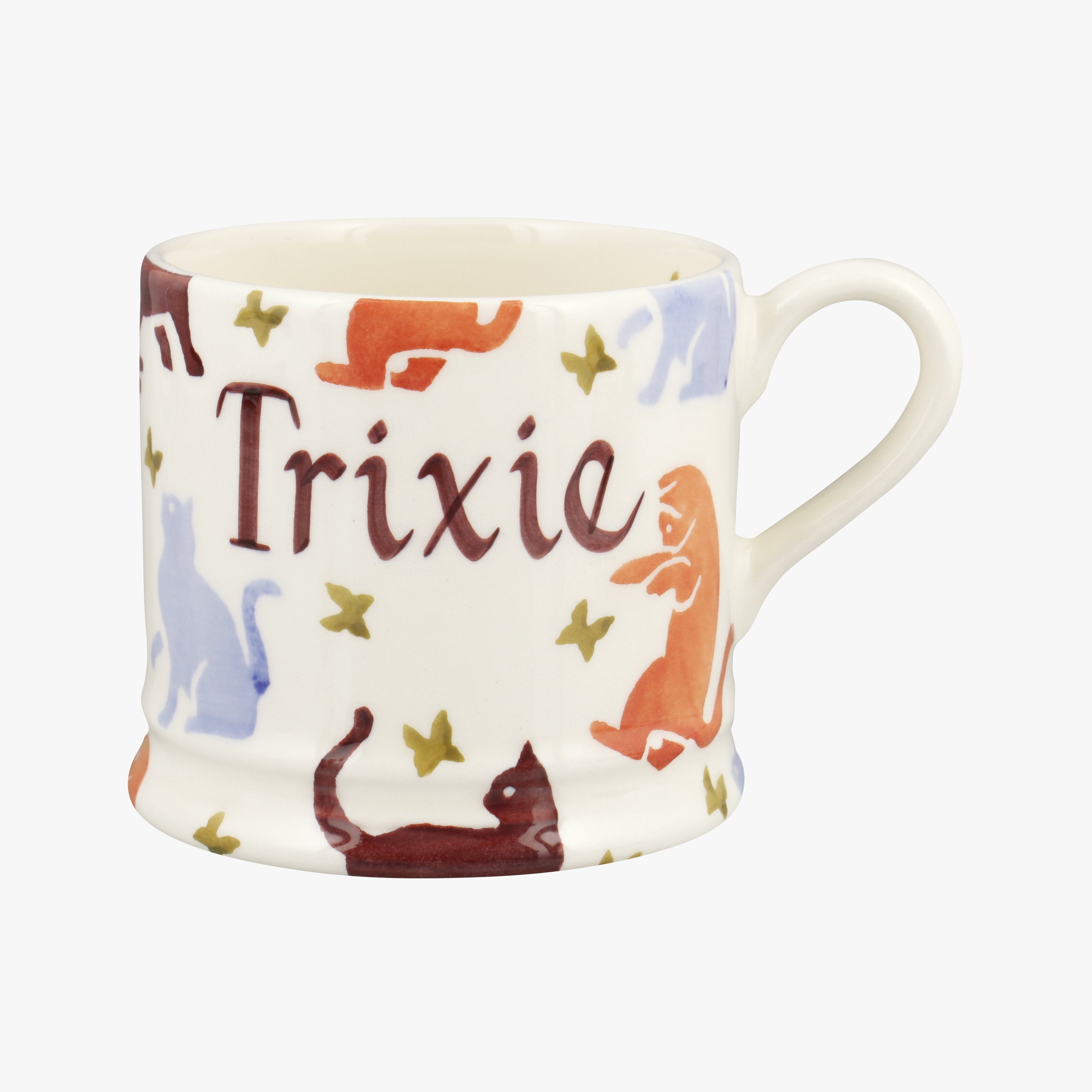 Image of Emma Bridgewater Personalised Cats Small Mug - Customise Your Own Pottery Earthenware