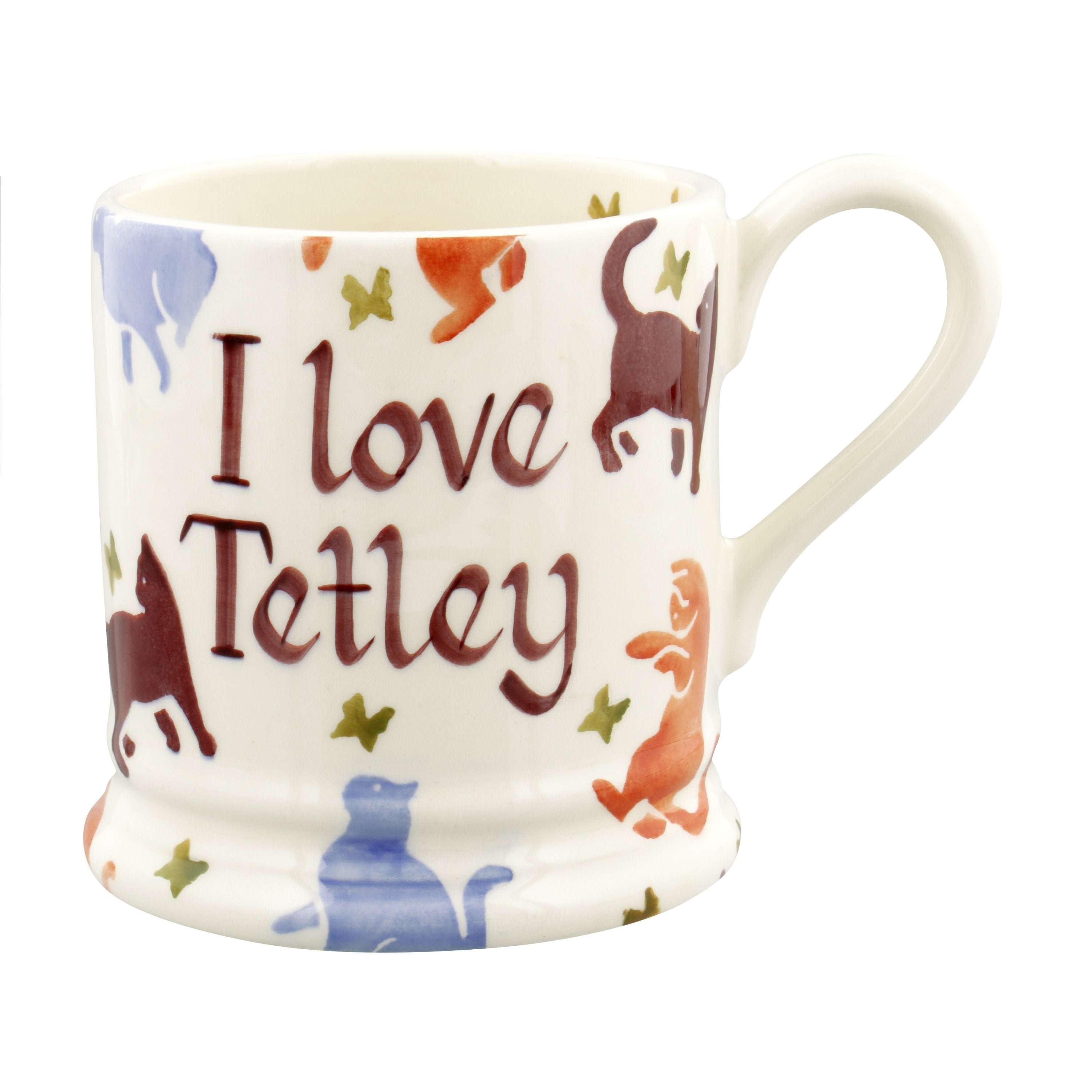 Personalised Cats 1/2 Pint Mug  - Customise Your Own Pottery Earthenware  | Emma Bridgewater