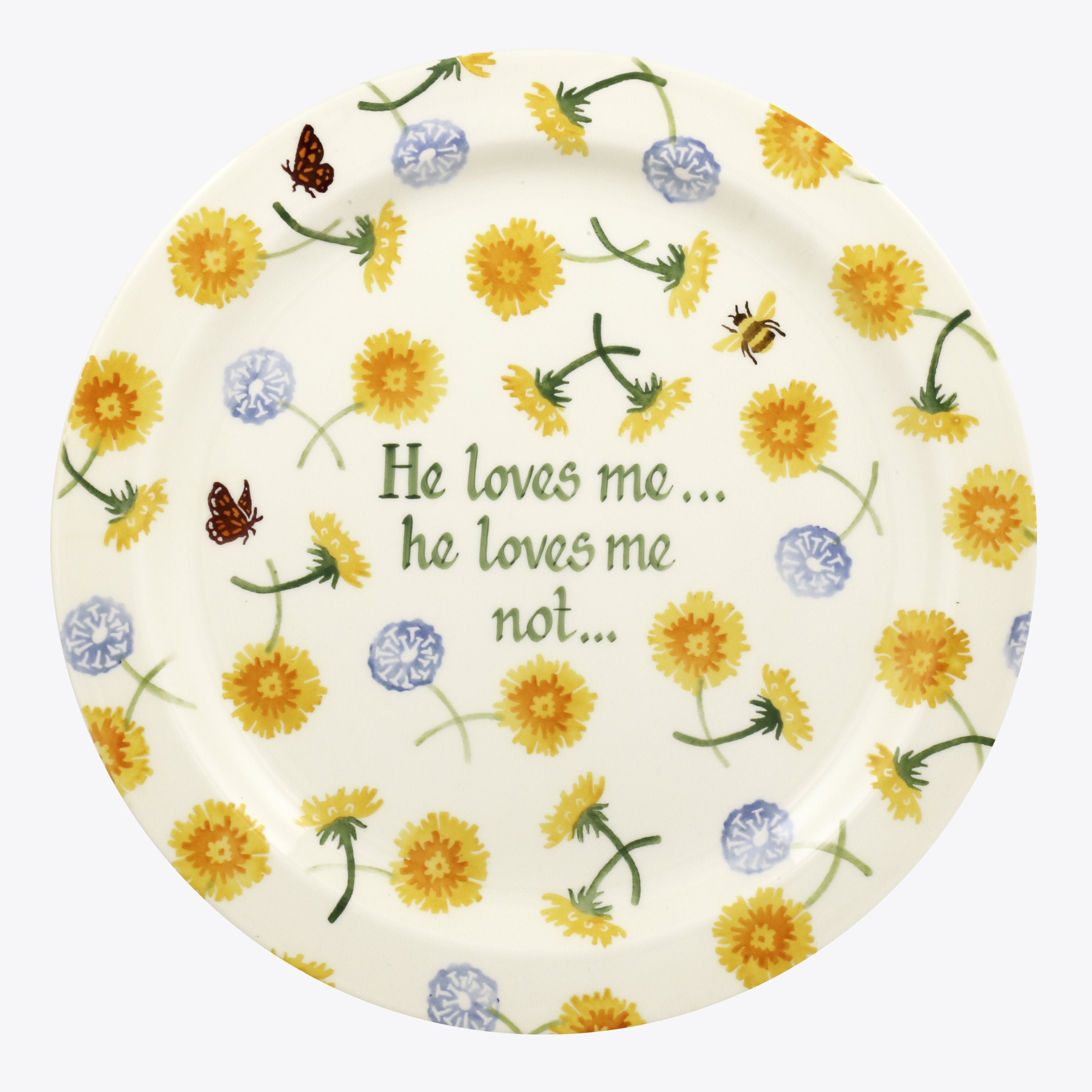 Personalised Dandelion Serving Plate  - Customise Your Own Pottery Earthenware  | Emma Bridgewater