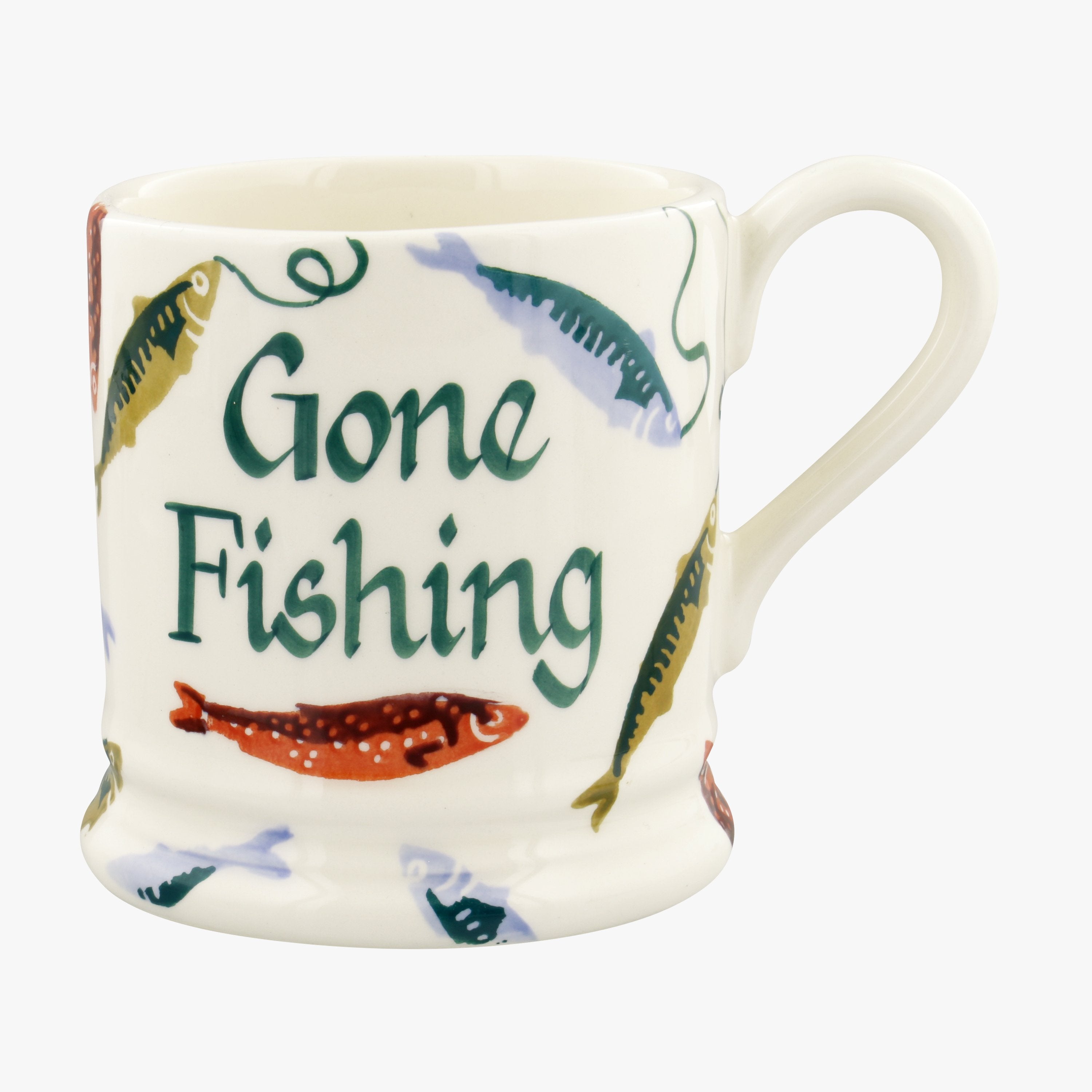 Personalised Fishing 1/2 Pint Mug  - Customise Your Own Pottery Earthenware  | Emma Bridgewater