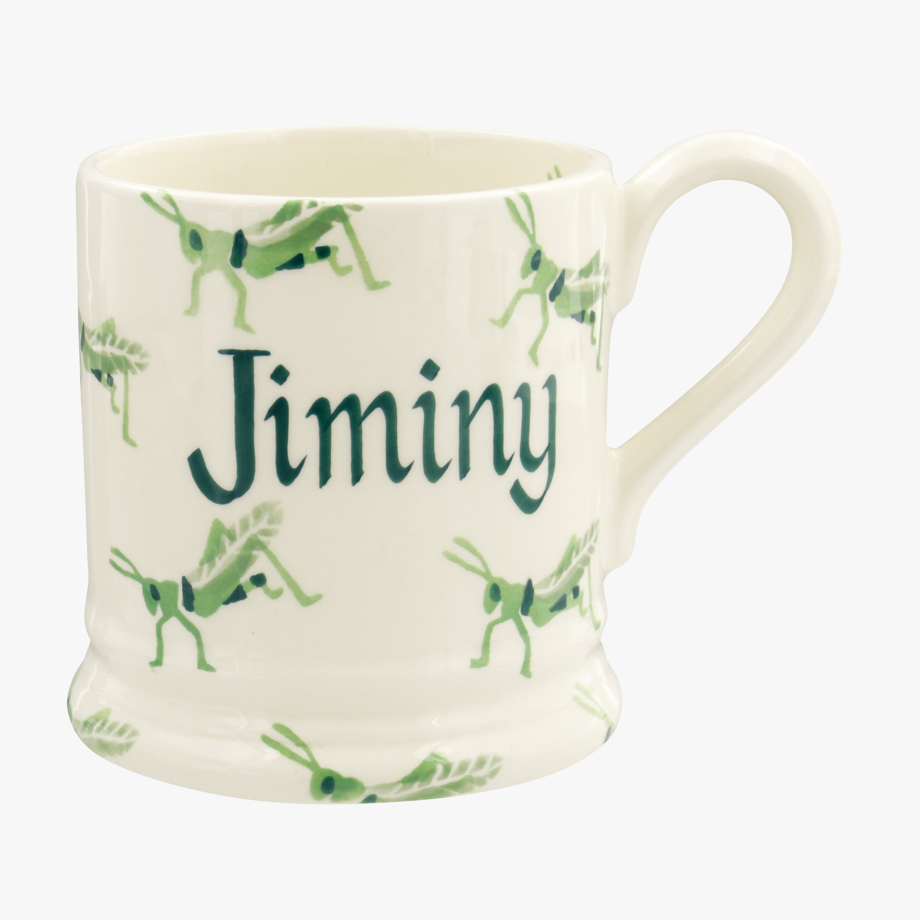 Personalised Grasshopper 1/2 Pint Mug