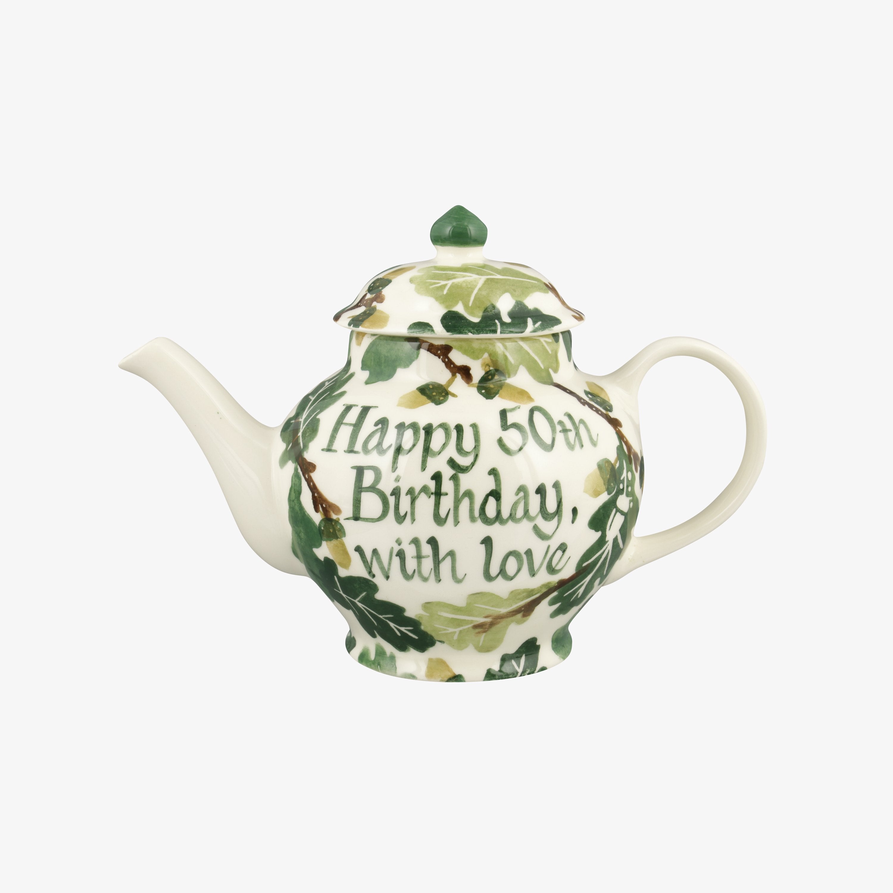 Personalised Oak 2 Mug Teapot  - Customise Your Own Pottery Earthenware  | Emma Bridgewater - Christ